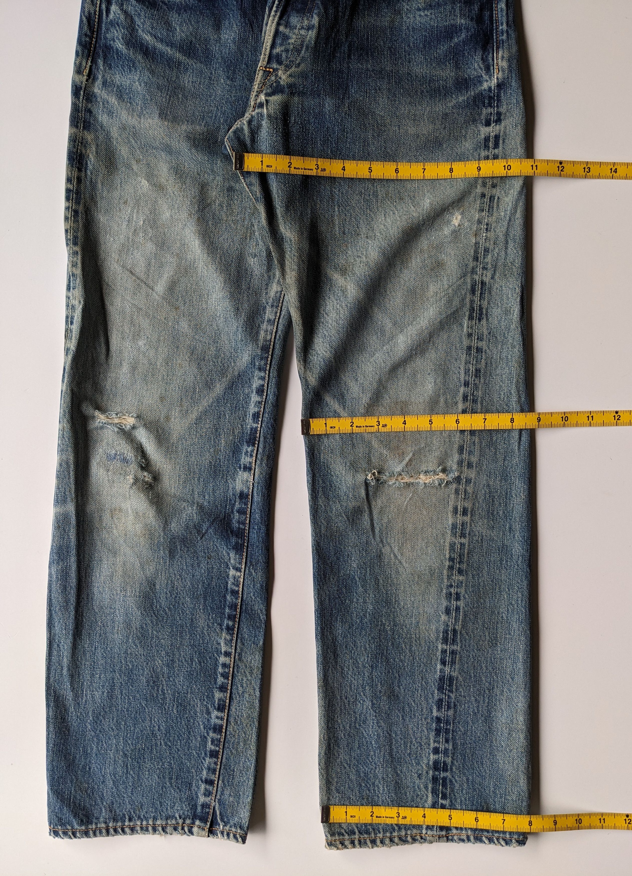 45rpm × Japanese Brand Vintage 45rpm distressed selvedge jeans Size US 28 / EU 44 - 9 Thumbnail