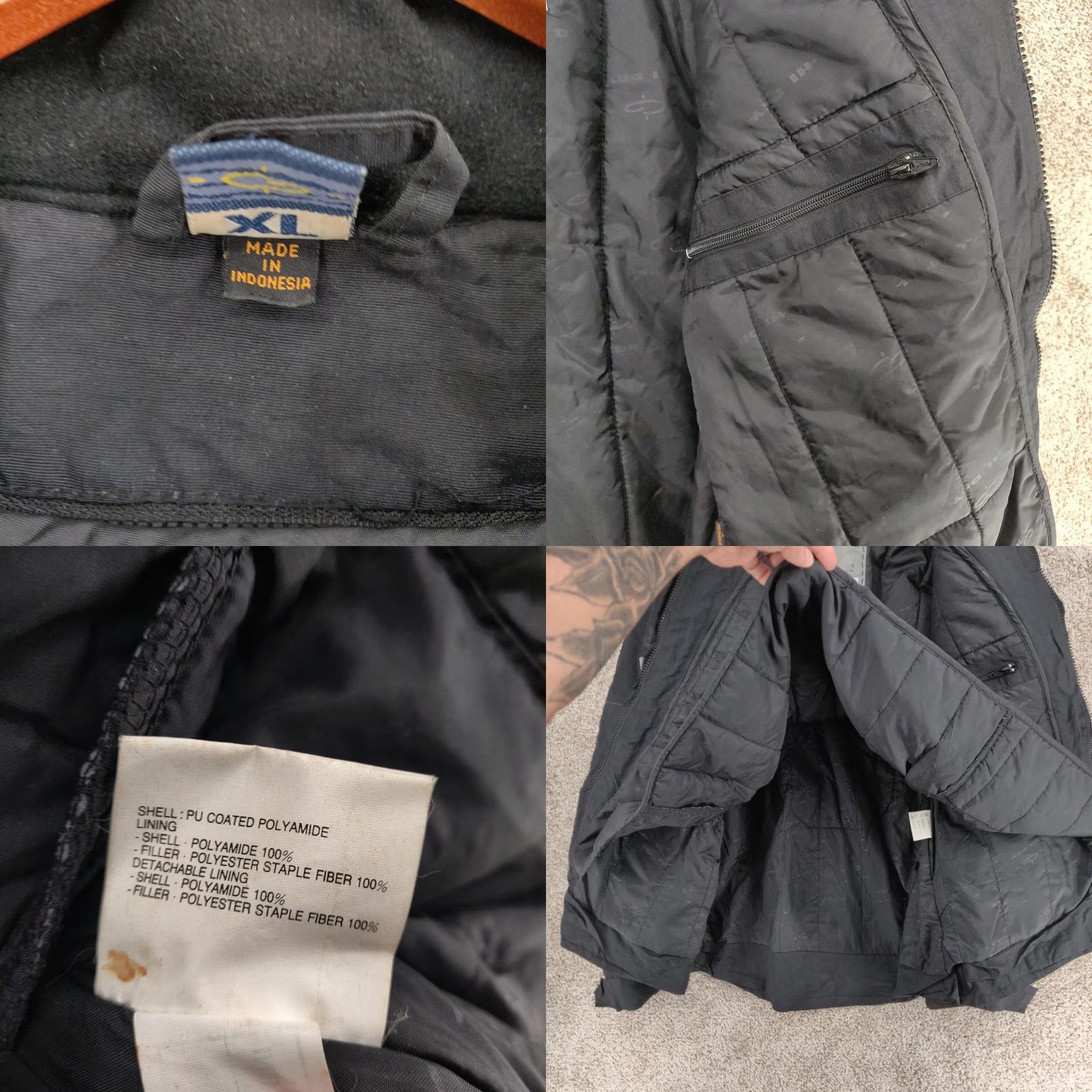 Vintage Hein Gericke Jacket Mens XL Motorcycle Protective Liner Hi Dry Logo Black Size US XL / EU 56 / 4 - 9 Thumbnail
