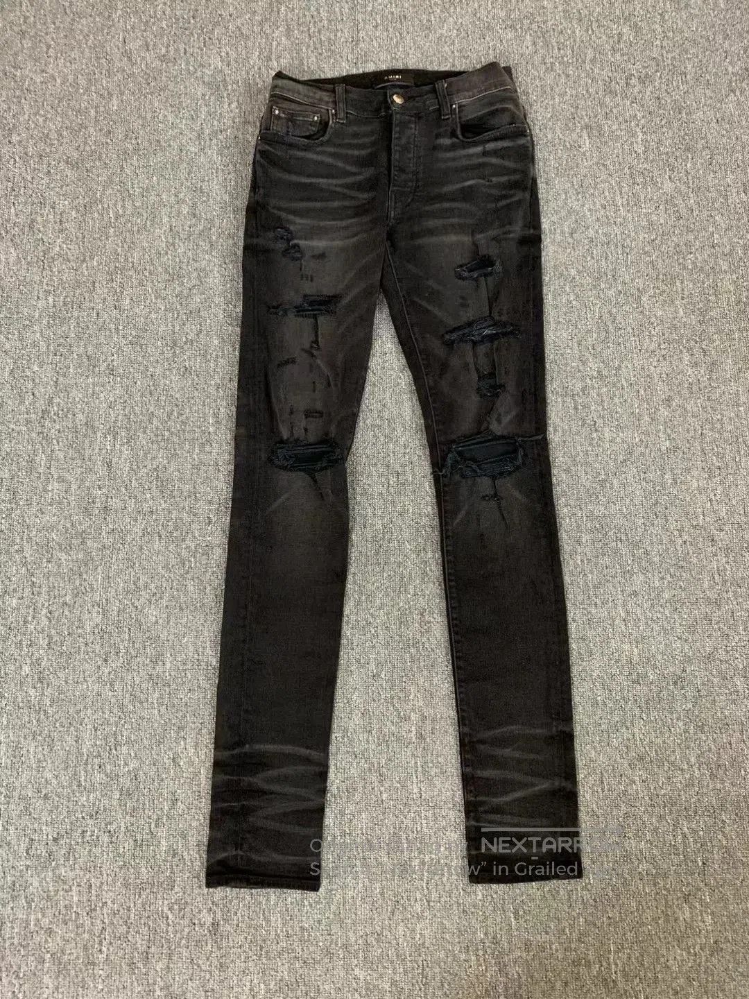 Amiri Amiri Double Knee Distressed Jeans. Size US 30 / EU 46 - 1 Thumbnail