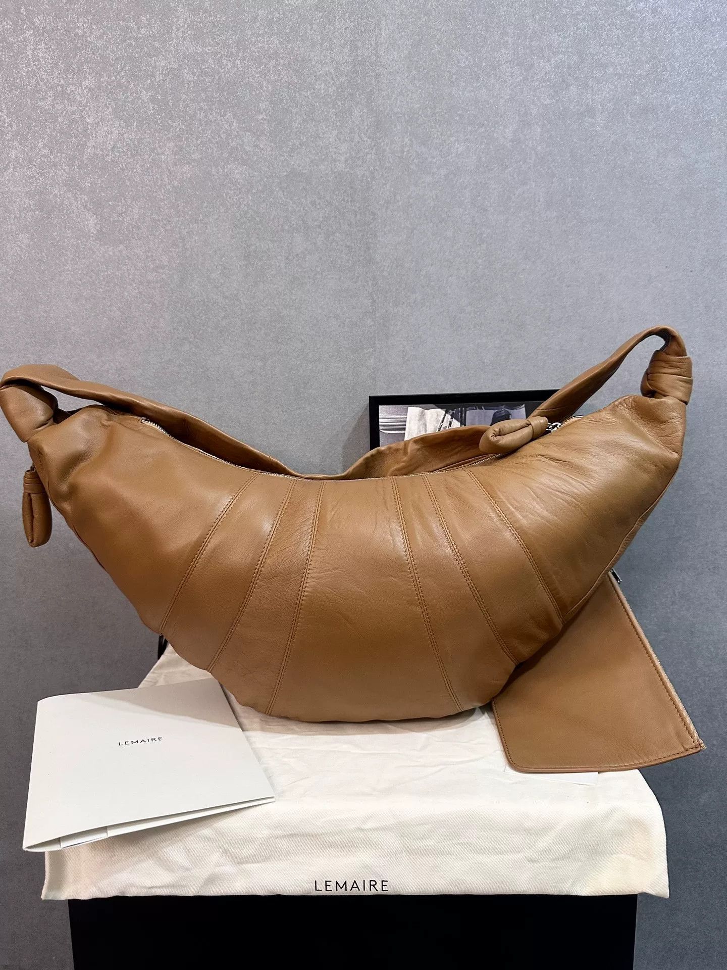 Lemaire Lemaire Large Croissant Leather Bag Size ONE SIZE - 1 Thumbnail