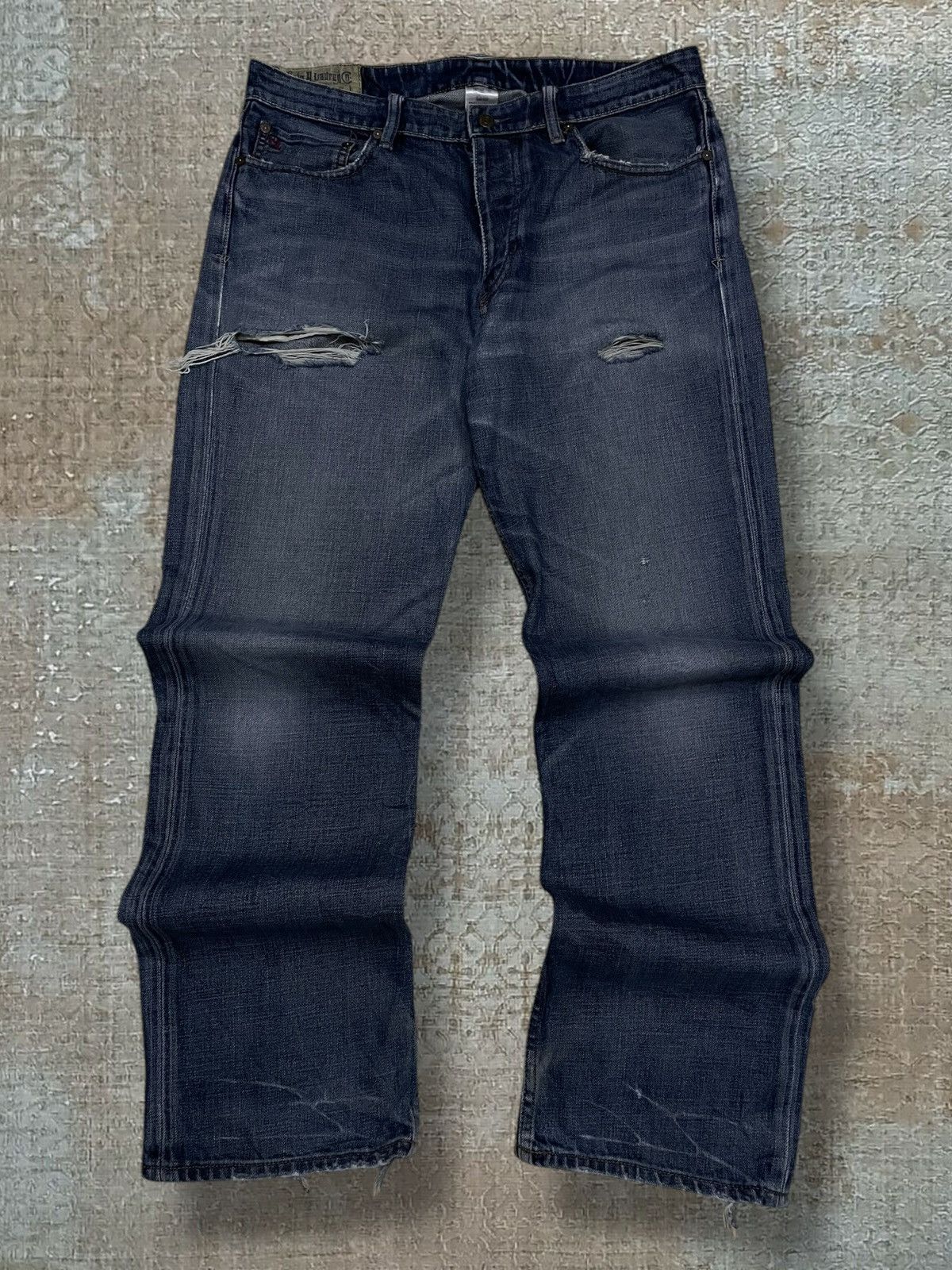 Polo Ralph Lauren Vintage 90s Designer Polo Raplh Lauren Distressed Denim Size US 34 / EU 50 - 1 Thumbnail