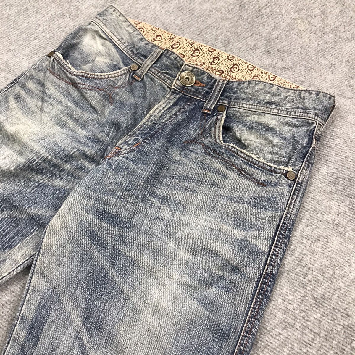 Edwin × Japanese Brand EDWIN JAPANESE BAGGY ACID WASH JEANS PANTS Size US 32 / EU 48 - 5 Thumbnail