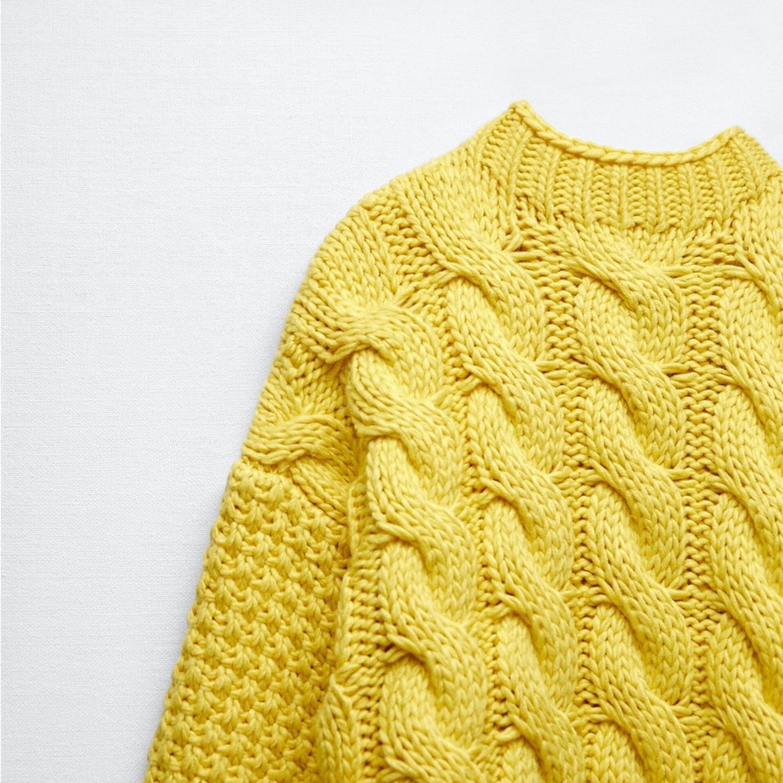 Zara ZARA BLOGGER FAVORITE CABLE KNIT SWEATER Size S / US 4 / IT 40 - 13 Thumbnail