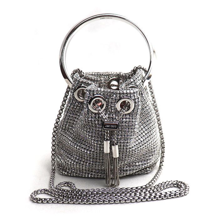 Jimmy Choo Jimmy Choo JIMMY CHOO Micro Bon Bon Crystal 2way Bucket Bag Glass / Ceramic Shoulder Bag DUTY FREE for USA Size ONE SIZE - 1 Thumbnail