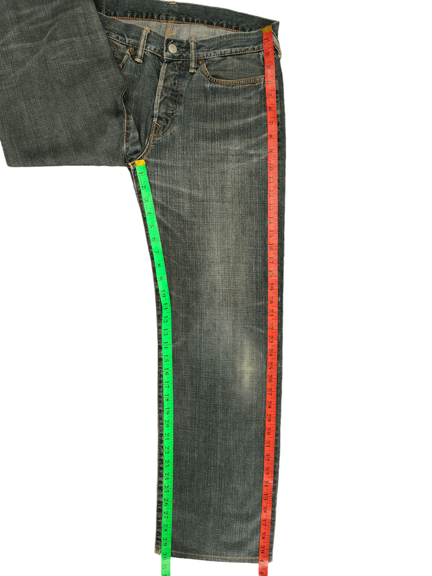 Hysteric Glamour × Undercover Loose Jeans 45rpm Japan Clawmark Faded Denim Pants Size US 30 / EU 46 - 8 Thumbnail