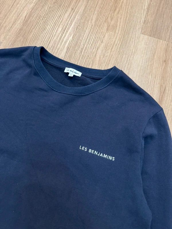 Les Benjamins Les Benjamins Navy Logo Crewneck Sweatshirt size XL Size US XL / EU 56 / 4 - 4 Thumbnail