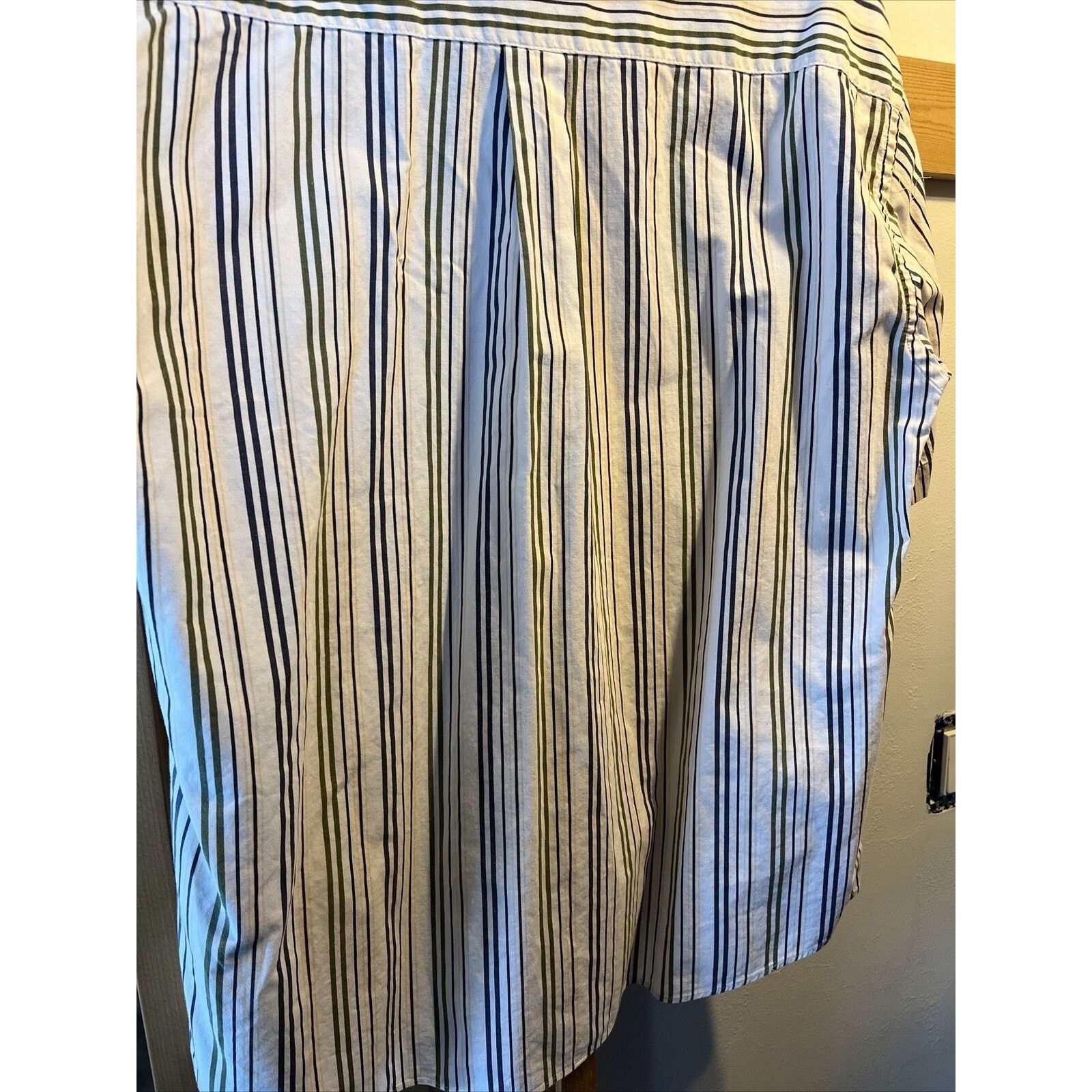 Supreme Supreme Vintage Men’s L White Blue Striped SS Cotton Shirt Size US L / EU 52-54 / 3 - 10 Thumbnail