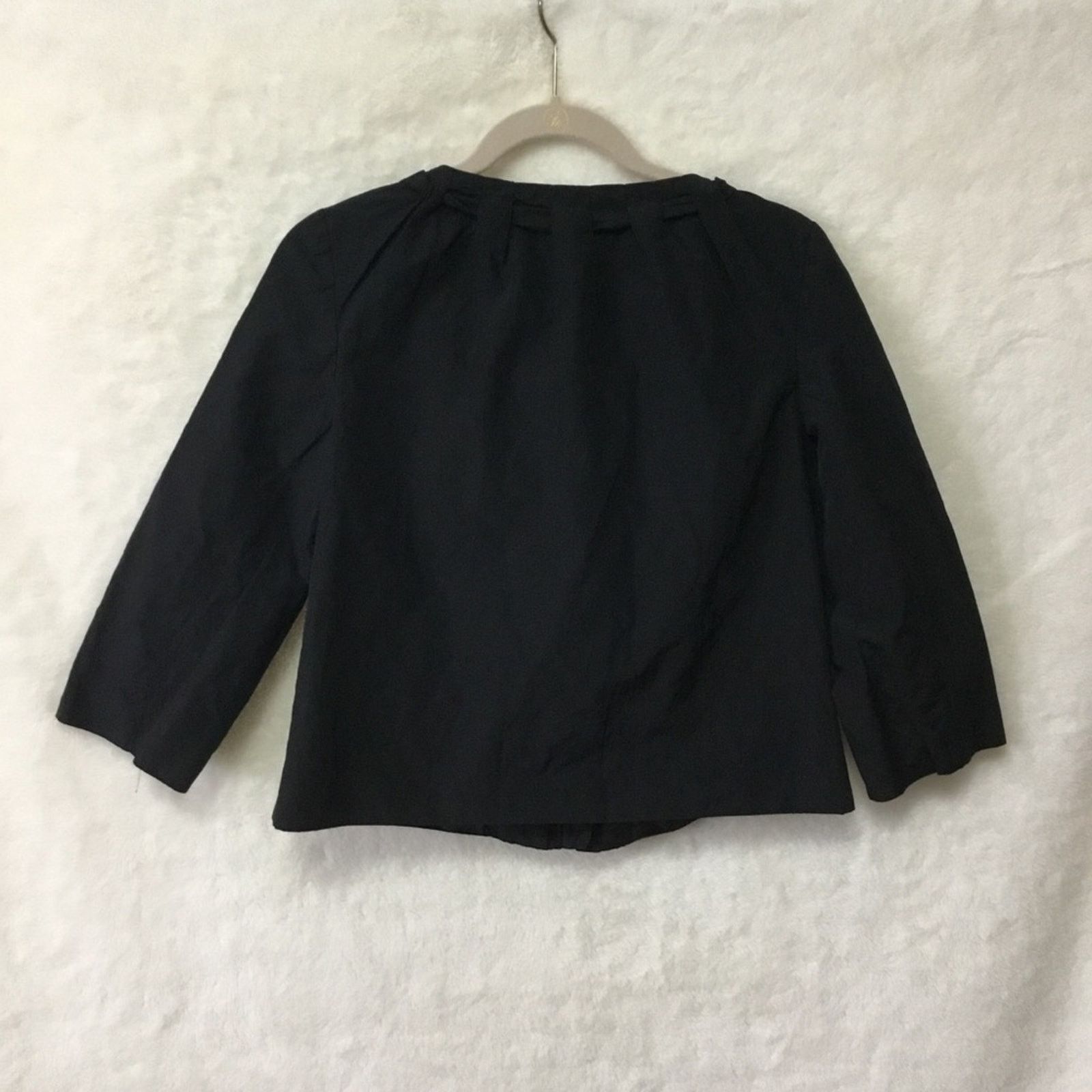 Ann Taylor Ann Taylor Black Cropped Jacket Size M / US 6-8 / IT 42-44 - 8 Thumbnail