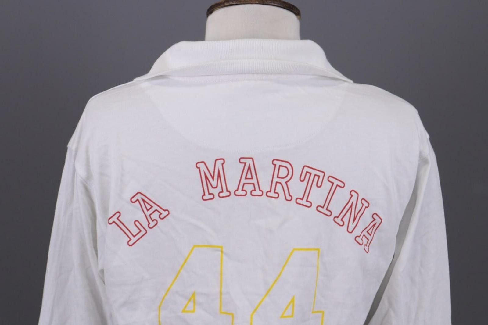 La Martina La Martina White Espana Polo #44 Team Polo Shirt Size M Size M / US 6-8 / IT 42-44 - 10 Thumbnail