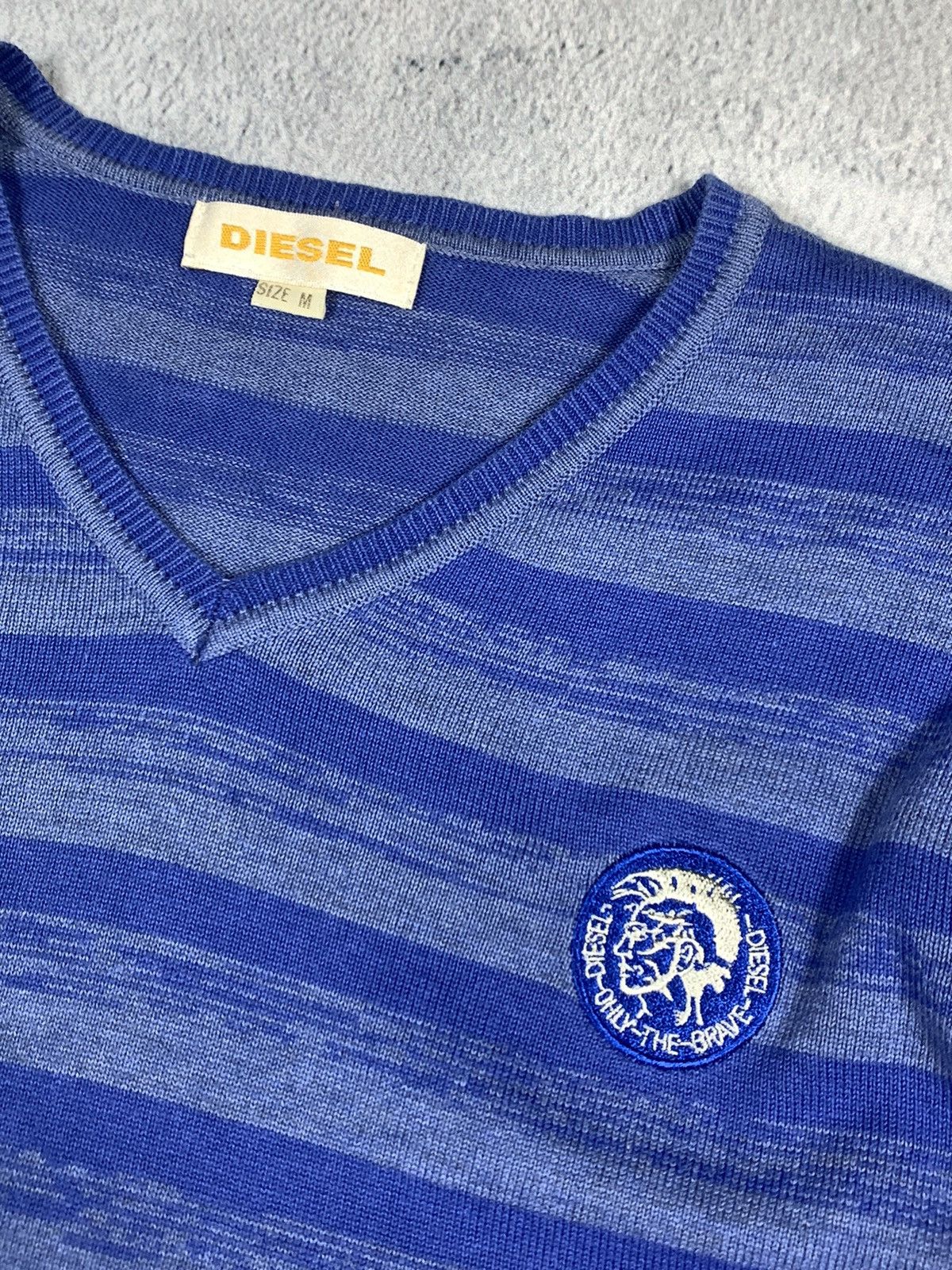 Diesel Vintage Diesel sweatshirt striped small logo size M Size US M / EU 48-50 / 2 - 3 Thumbnail