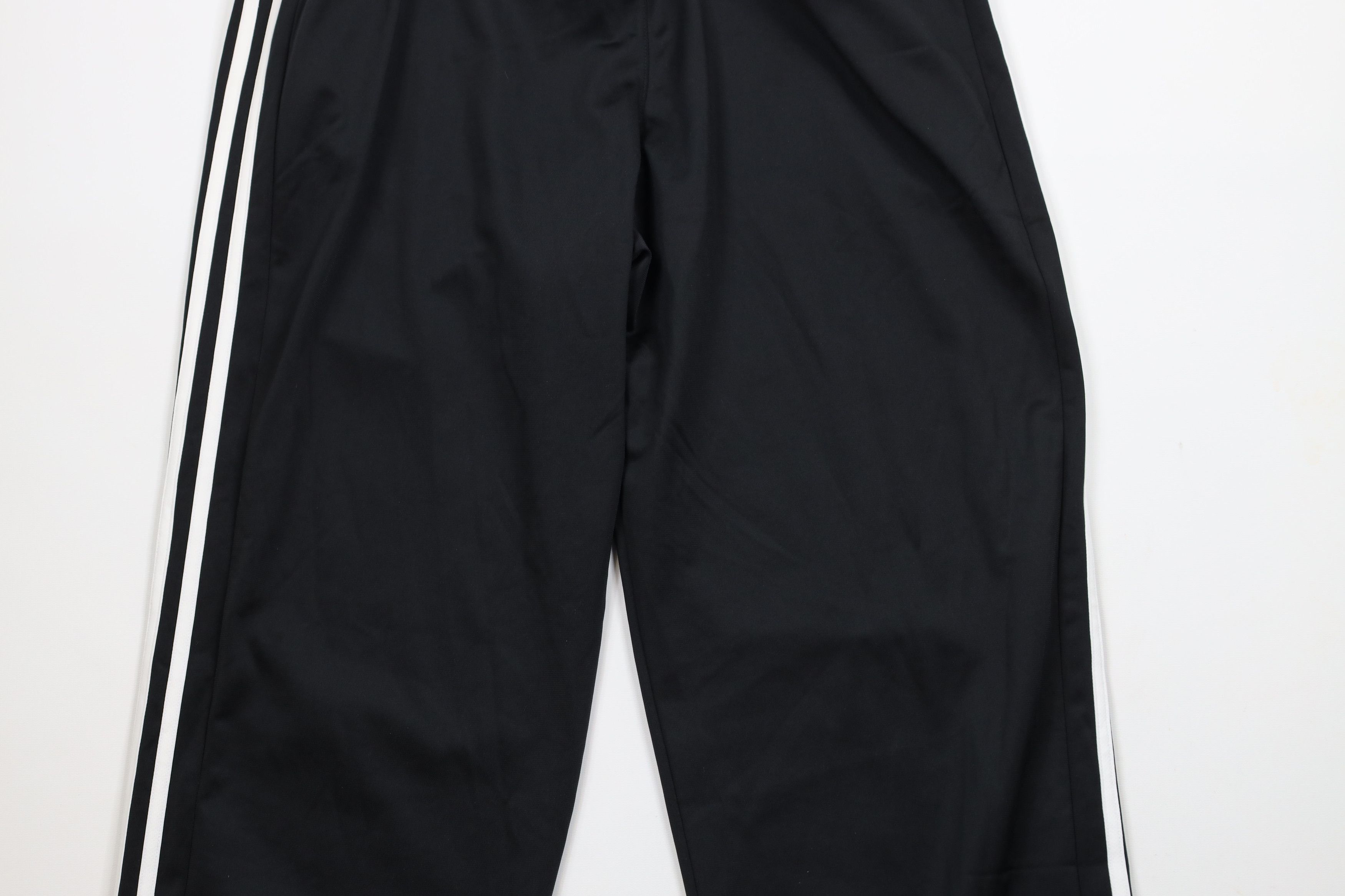 Adidas × Vintage Vintage Y2K Adidas Striped Wide Leg Sweatpants Pants Black Size US 36 / EU 52 - 10 Thumbnail