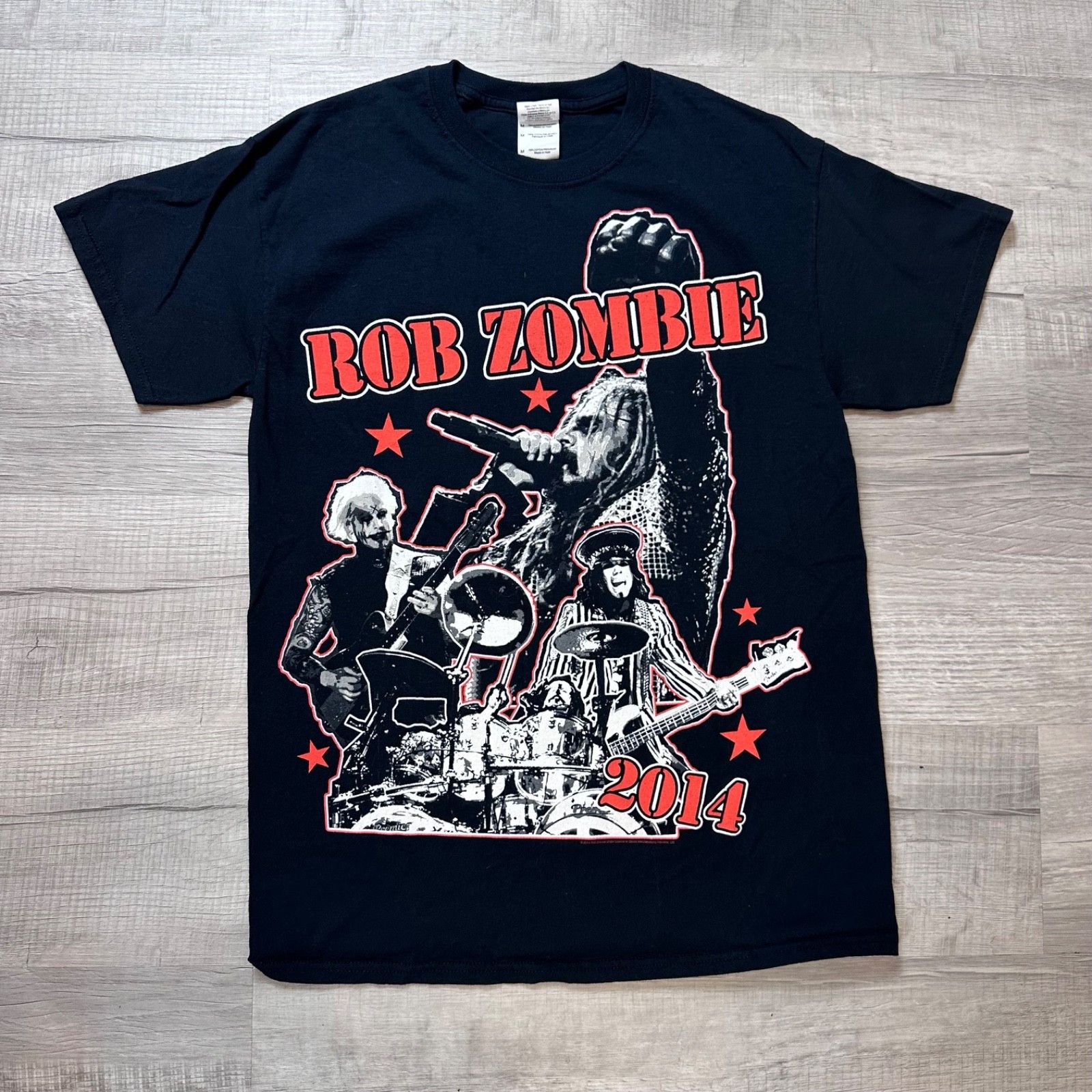 Gildan Rob Zombie 2014 Concert Tour Tee Medium Double Sided Size US M / EU 48-50 / 2 - 1 Thumbnail