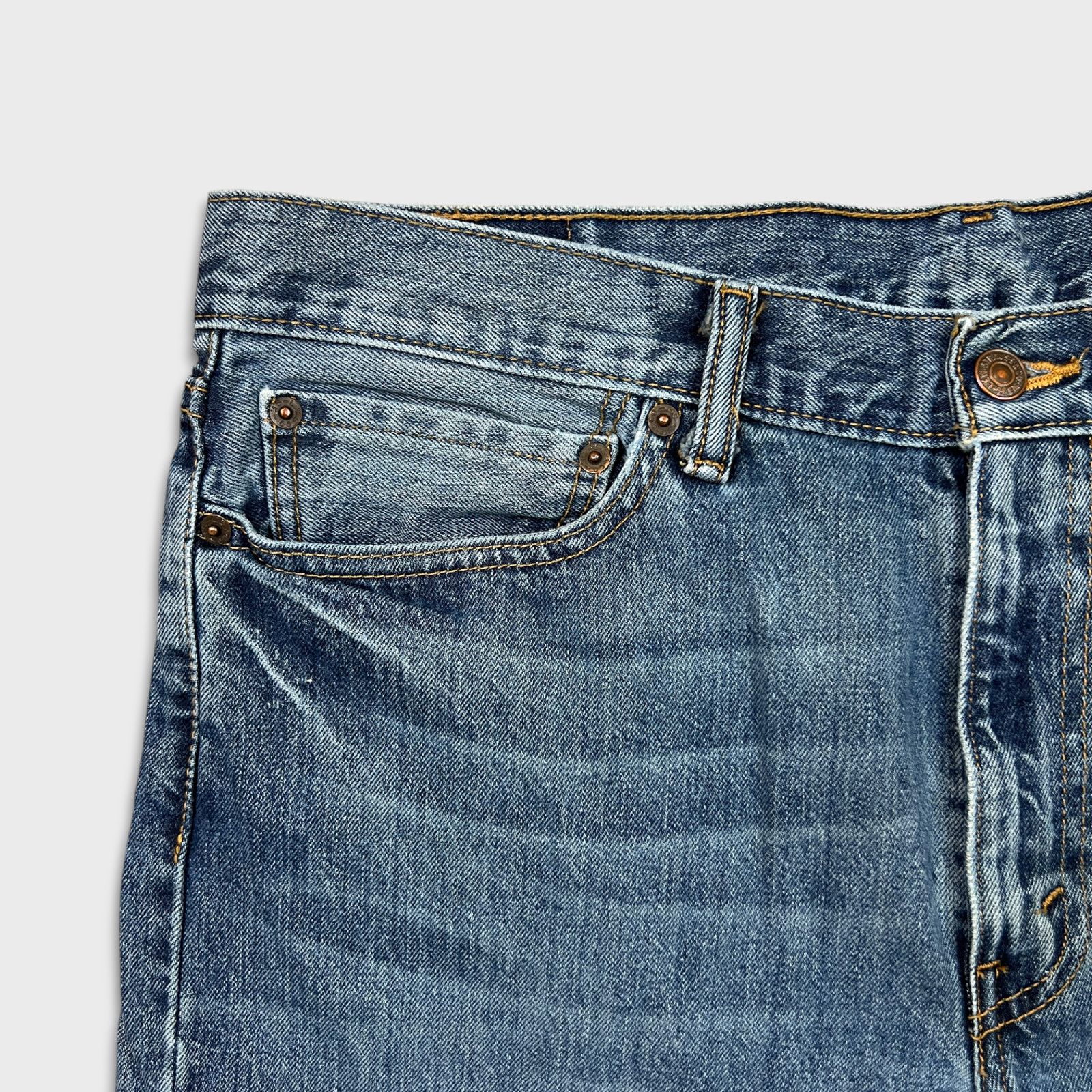 Levi's × Vintage Levi's 514 Jeans 36x30 Straight Fit American Denim Pants Size US 36 / EU 52 - 3 Thumbnail