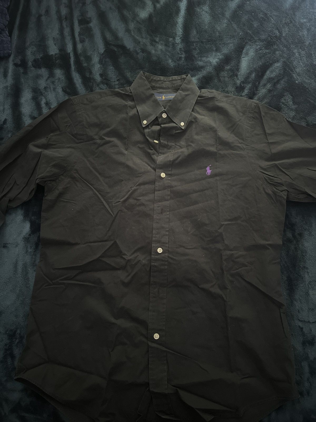 Polo Ralph Lauren black polo button up Size US M / EU 48-50 / 2 - 1 Thumbnail