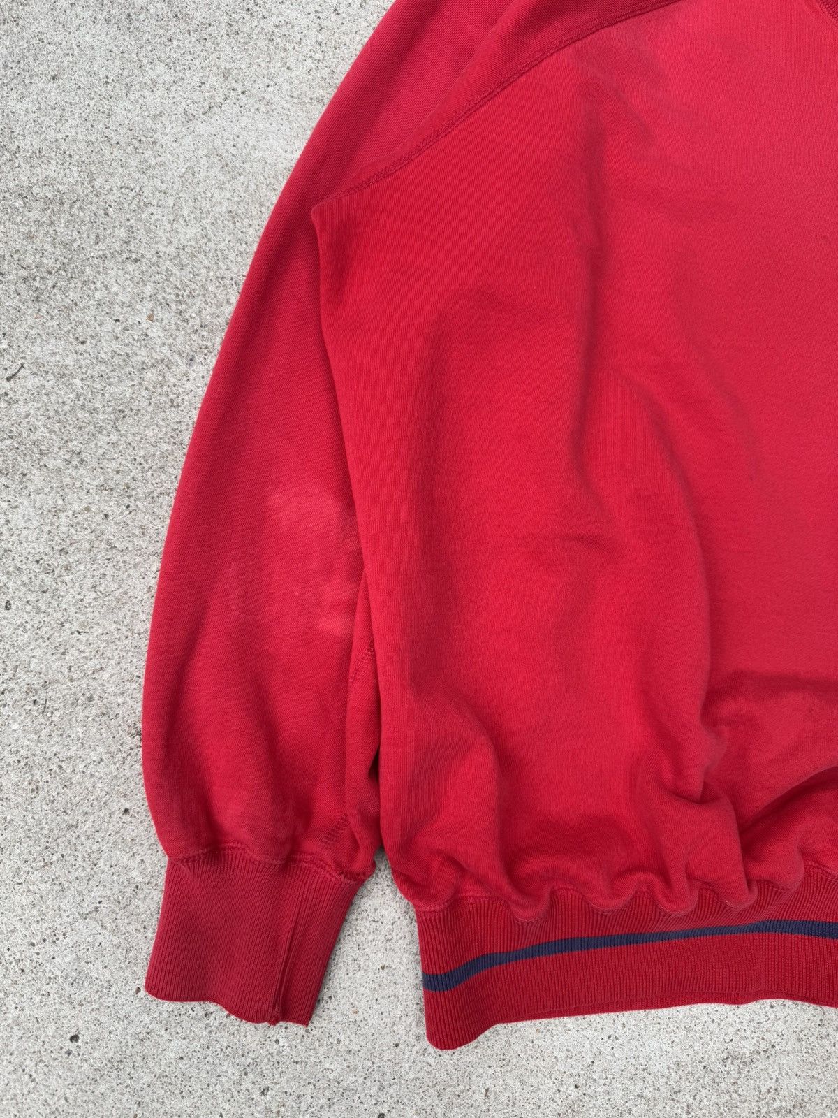 Polo Ralph Lauren × Vintage Vtg 90s Polo Ralph Lauren Red Crew Neck Grunge Sweatshirt XL Size US XL / EU 56 / 4 - 5 Thumbnail