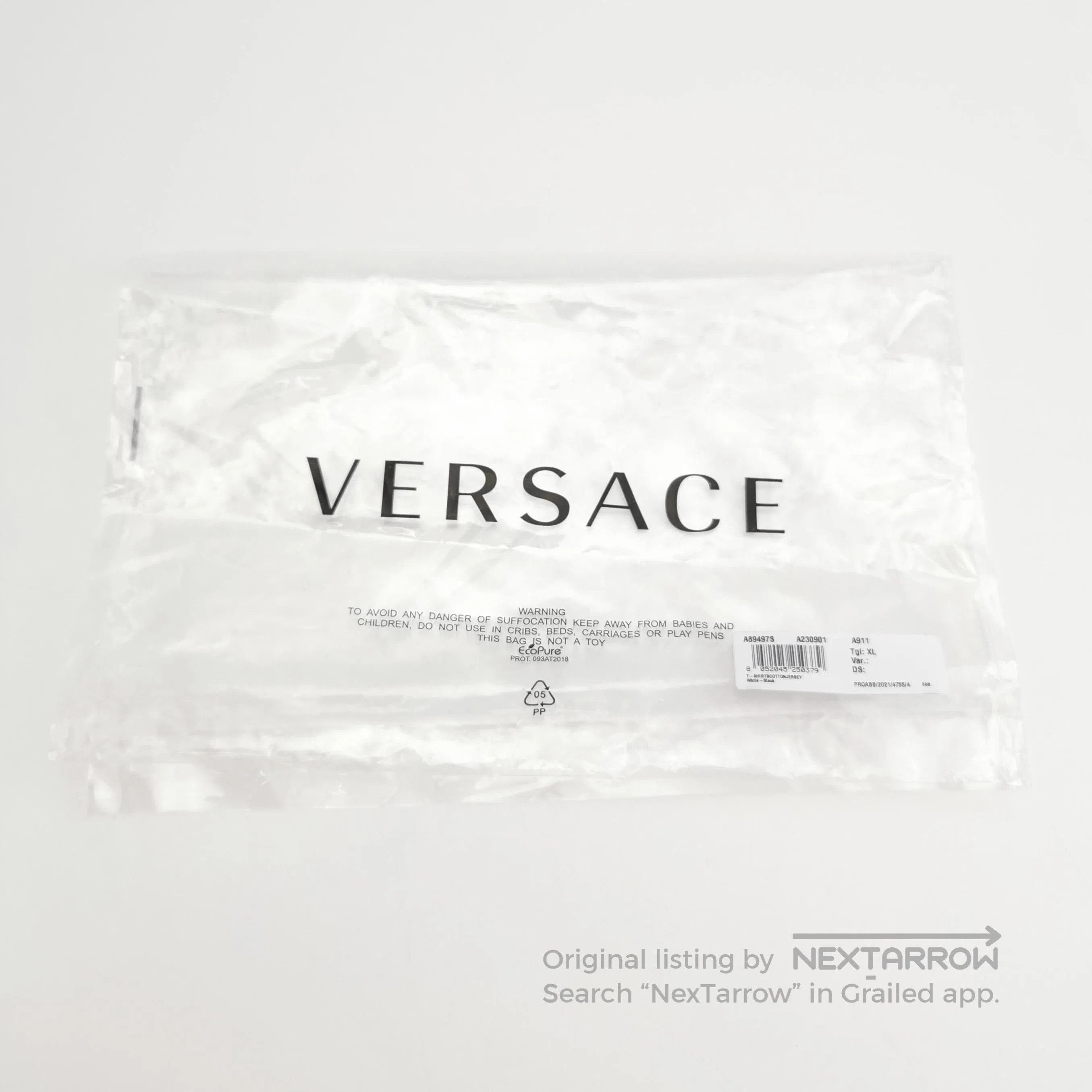 Versace Versace Cotton Logo Crew Neck T-Shirt XL. Size US XL / EU 56 / 4 - 5 Thumbnail