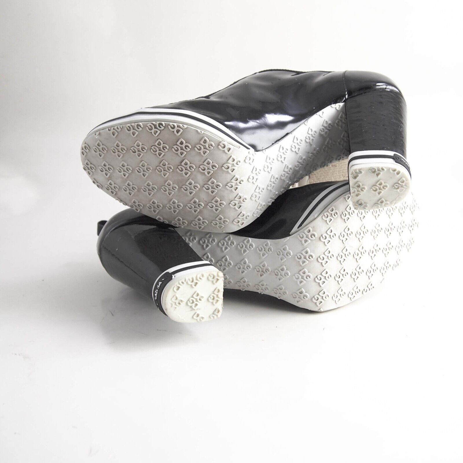 Dolce & Gabbana Dolce Gabbana Booties Black Patent Leather Size US 9 EU 39 Size US 9 / IT 39 - 7 Thumbnail