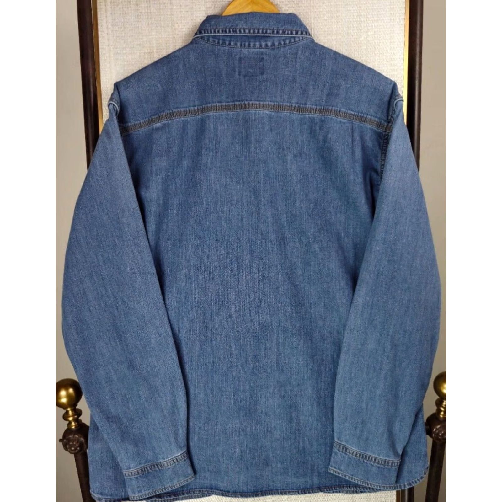 Vintage .L. Bean Denim Work Shirt Large Blue Size US L / EU 52-54 / 3 - 5 Thumbnail