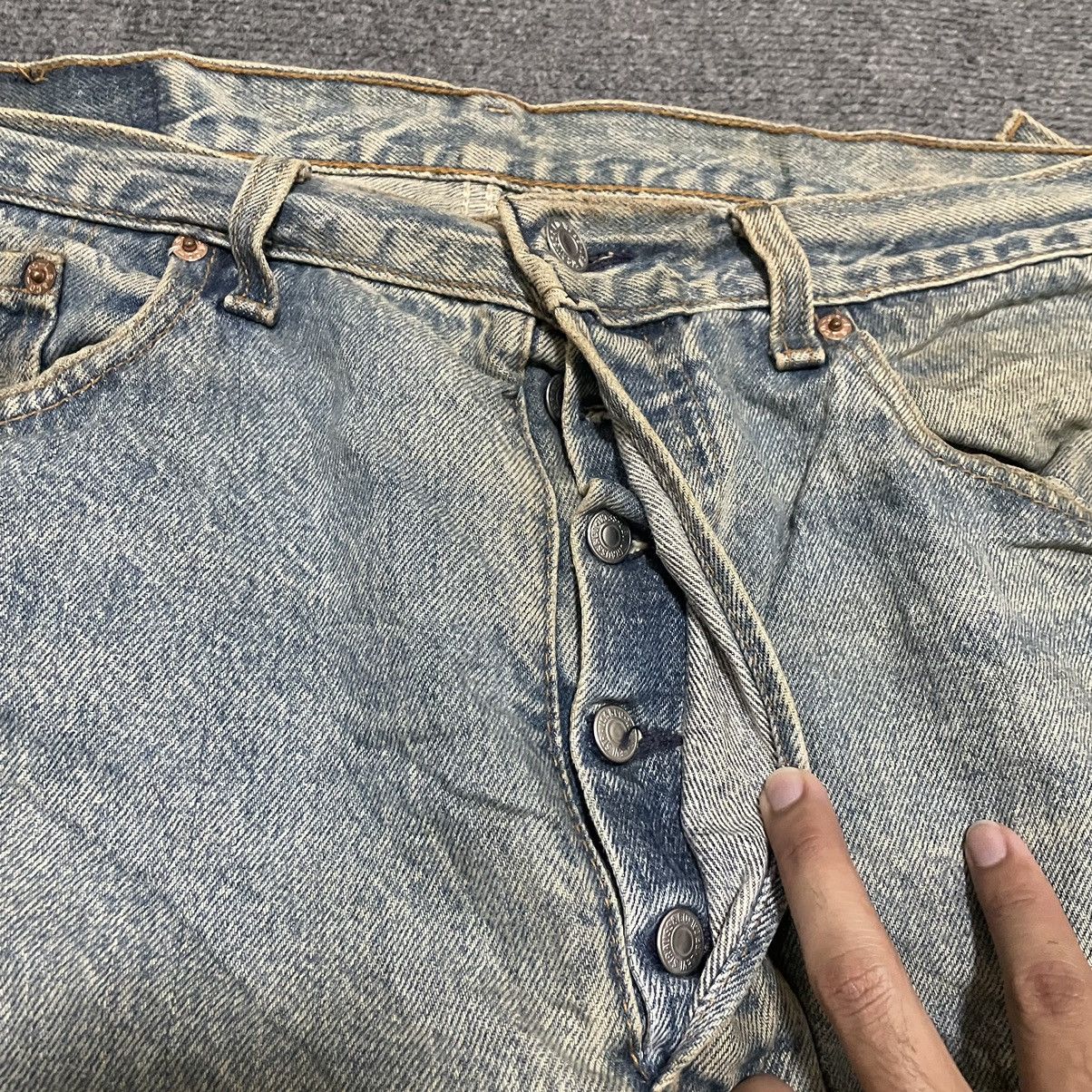 Levi's Vintage Clothing × Vintage 1980s Levis 501xx Old Denim Jeans Made in USA Size US 35 - 13 Thumbnail