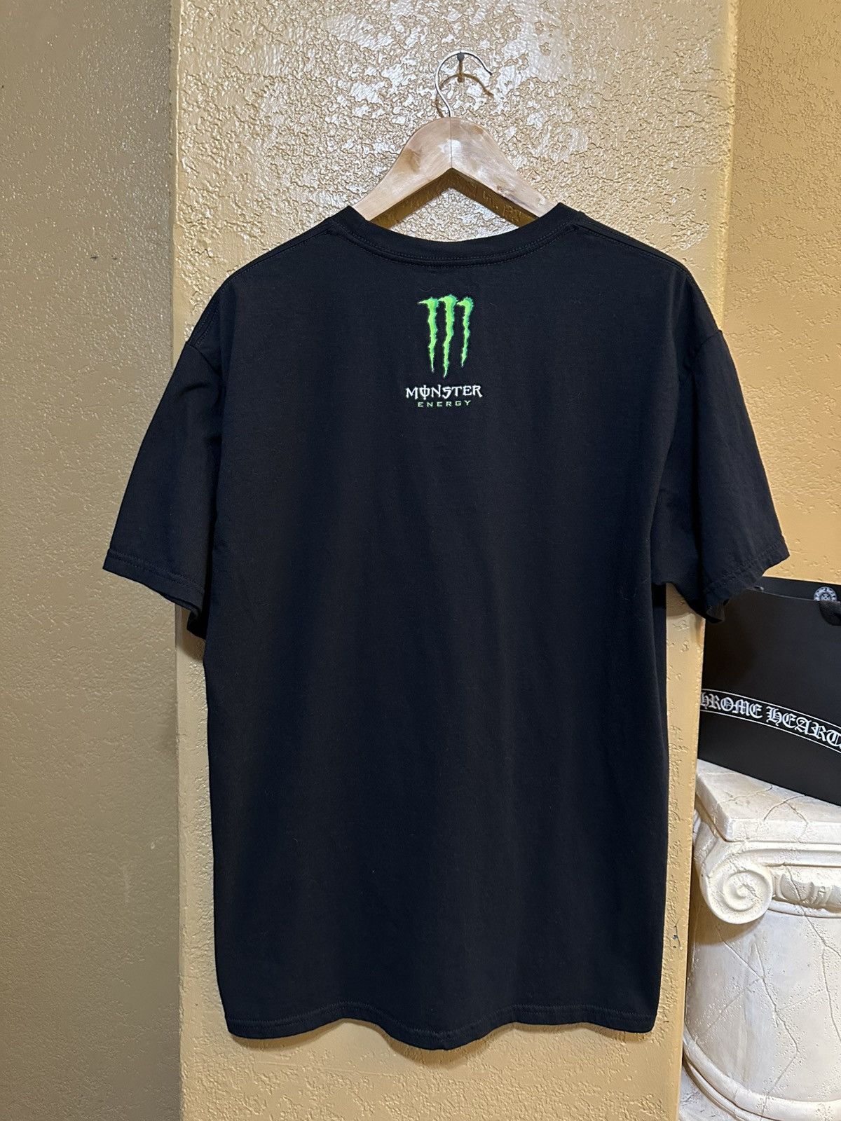 Vintage 🦠 crazy Vintage Monster Energy Flag tee shirt large Size US L / EU 52-54 / 3 - 4 Thumbnail