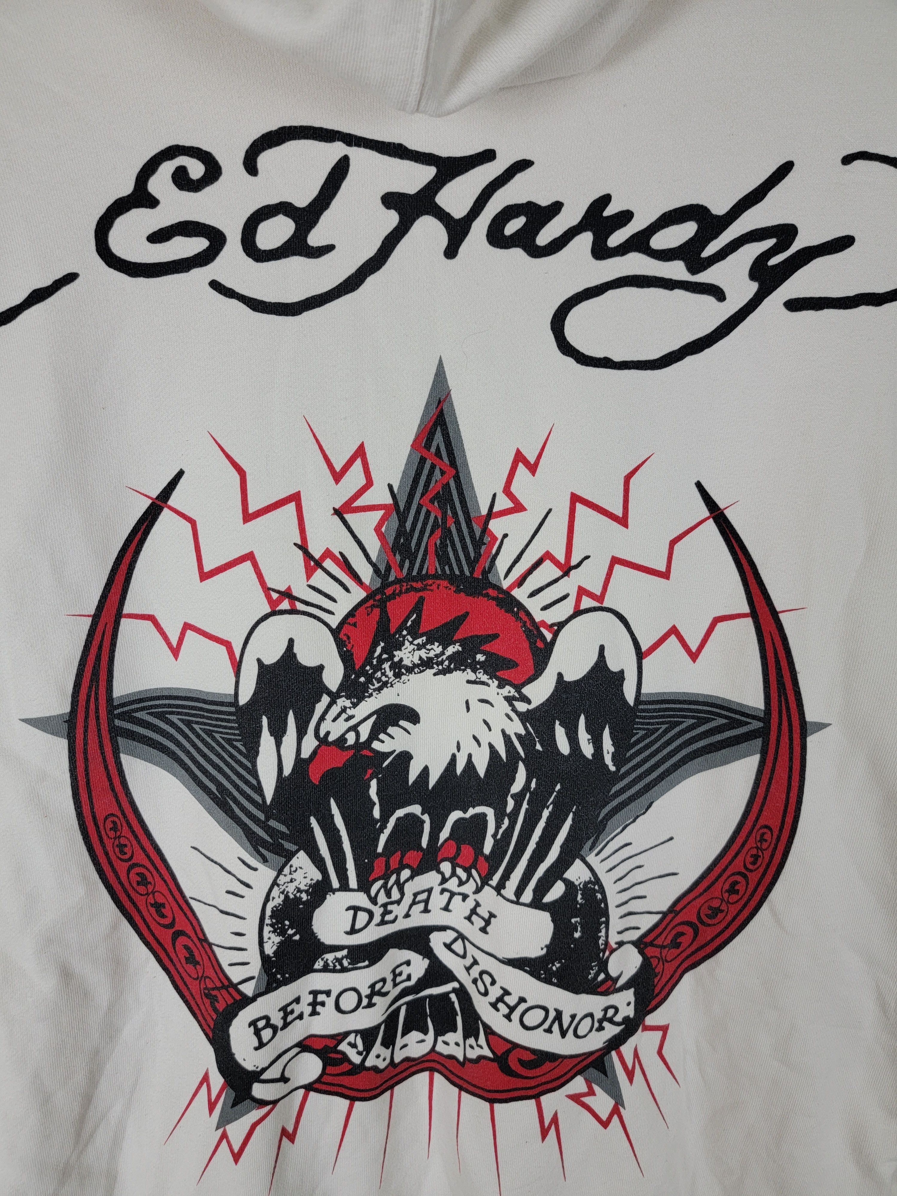 Christian Audigier × Ed Hardy × Vintage Vintage EdHardy Zipper Hoodie Size US L / EU 52-54 / 3 - 5 Thumbnail