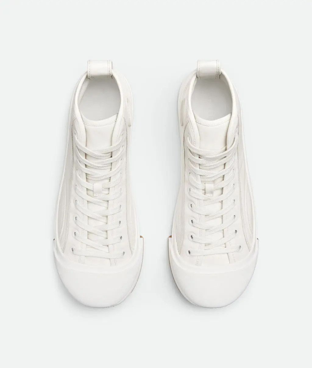 Bottega Veneta o1bcso1str0425 Vulcan Leather Sneakers in White Size US 7 / IT 37 - 3 Thumbnail