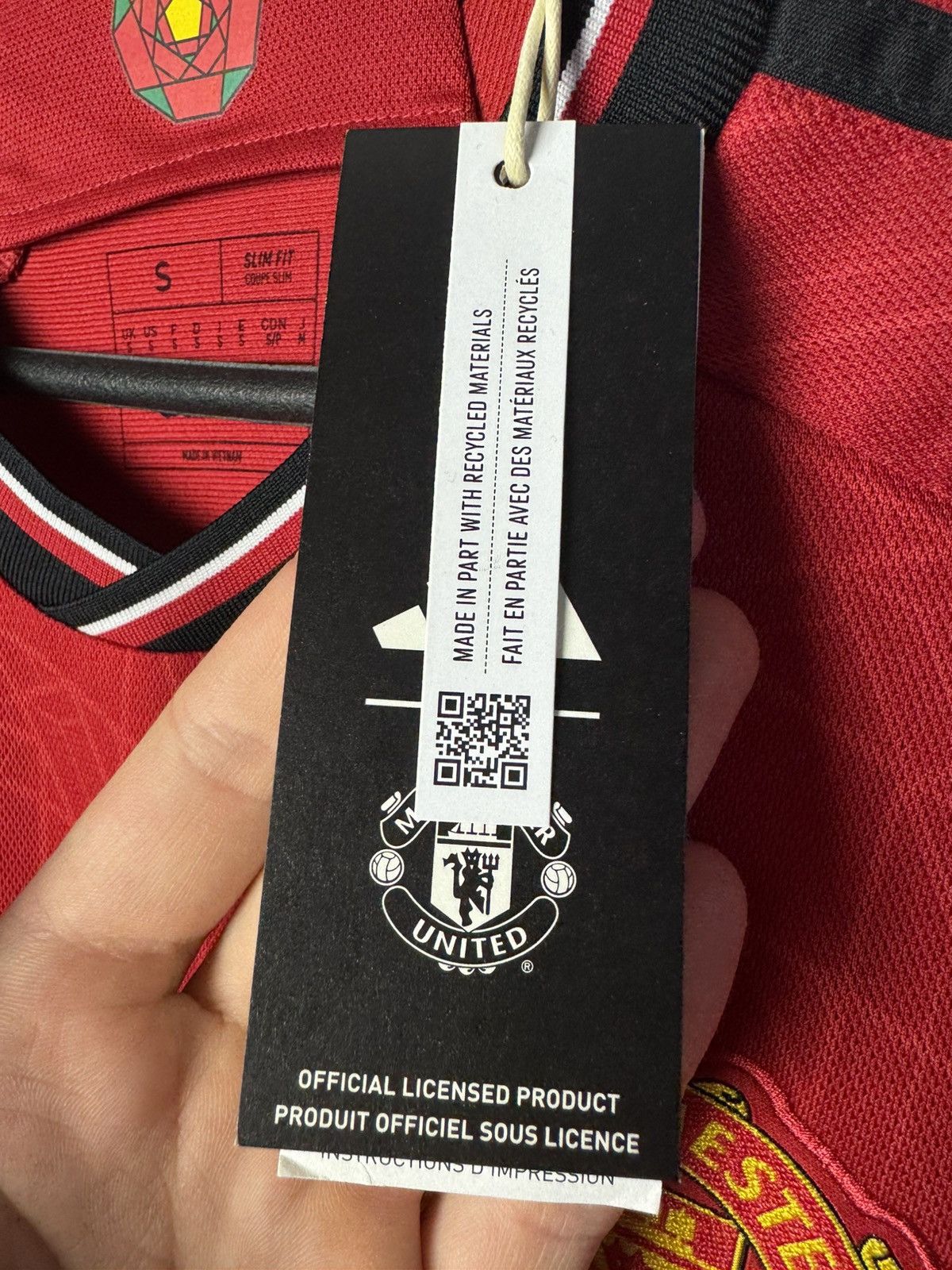 Adidas Manchester United 2023 2024 Home Shirt Soccer Jersey Adidas Size US S / EU 44-46 / 1 - 6 Thumbnail