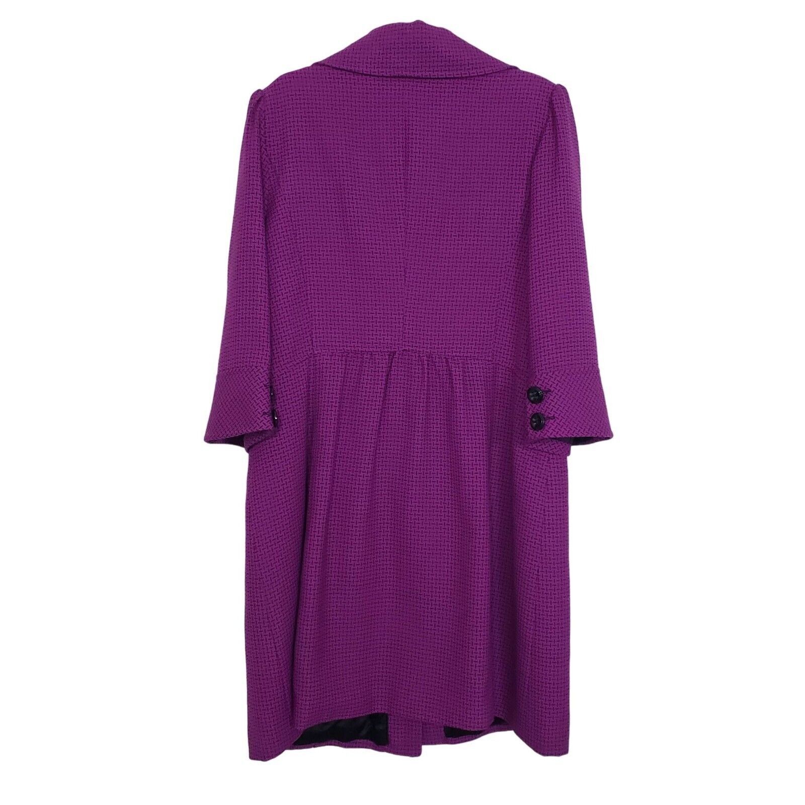 Designer Mary Kay Wool Blend Consultant Coat Womens Size 12 Purple Size XL / US 12-14 / IT 48-50 - 6 Thumbnail