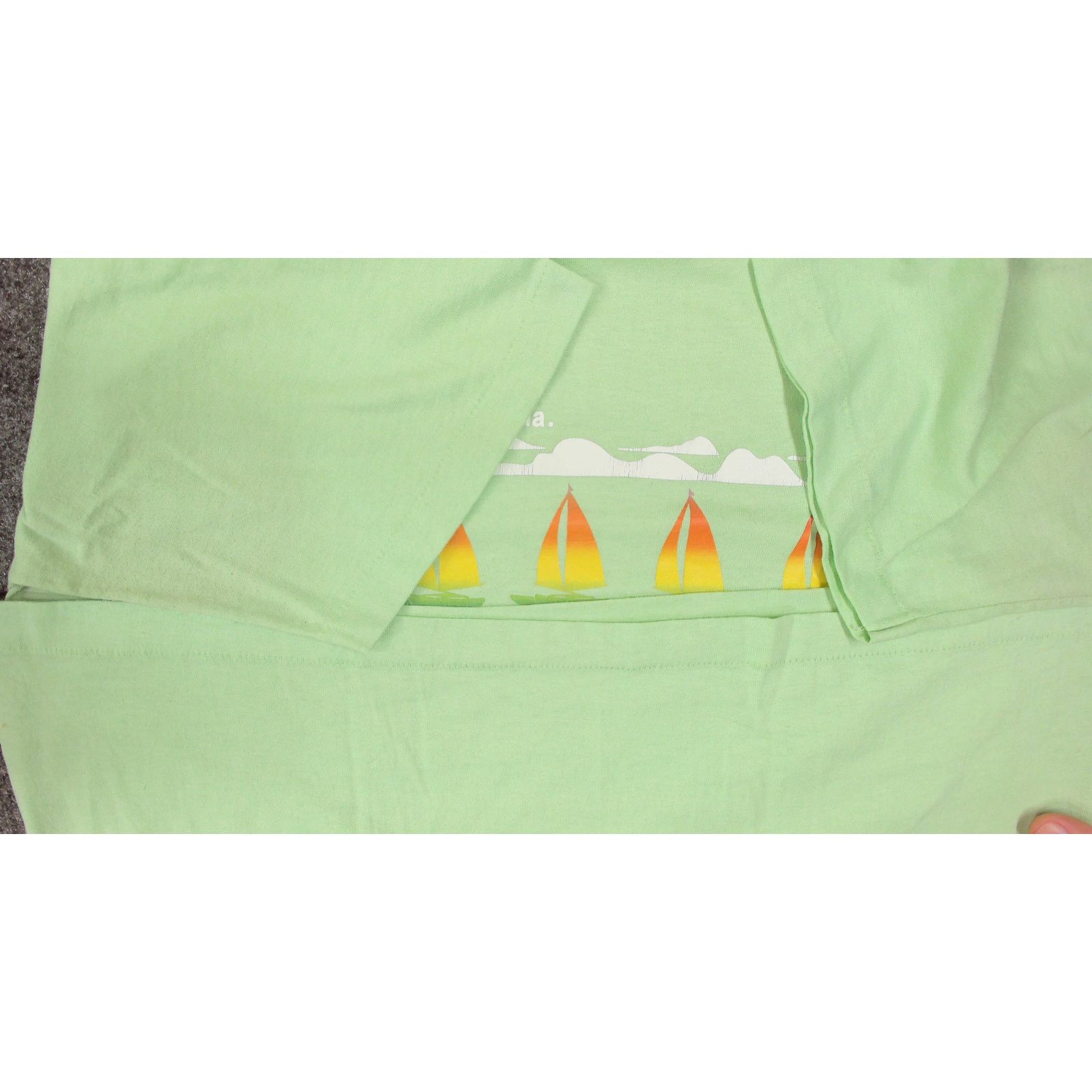 Velva Sheen Vintage 1970s Velva Sheen Florida Sailboat Tee Size US L / EU 52-54 / 3 - 7 Thumbnail