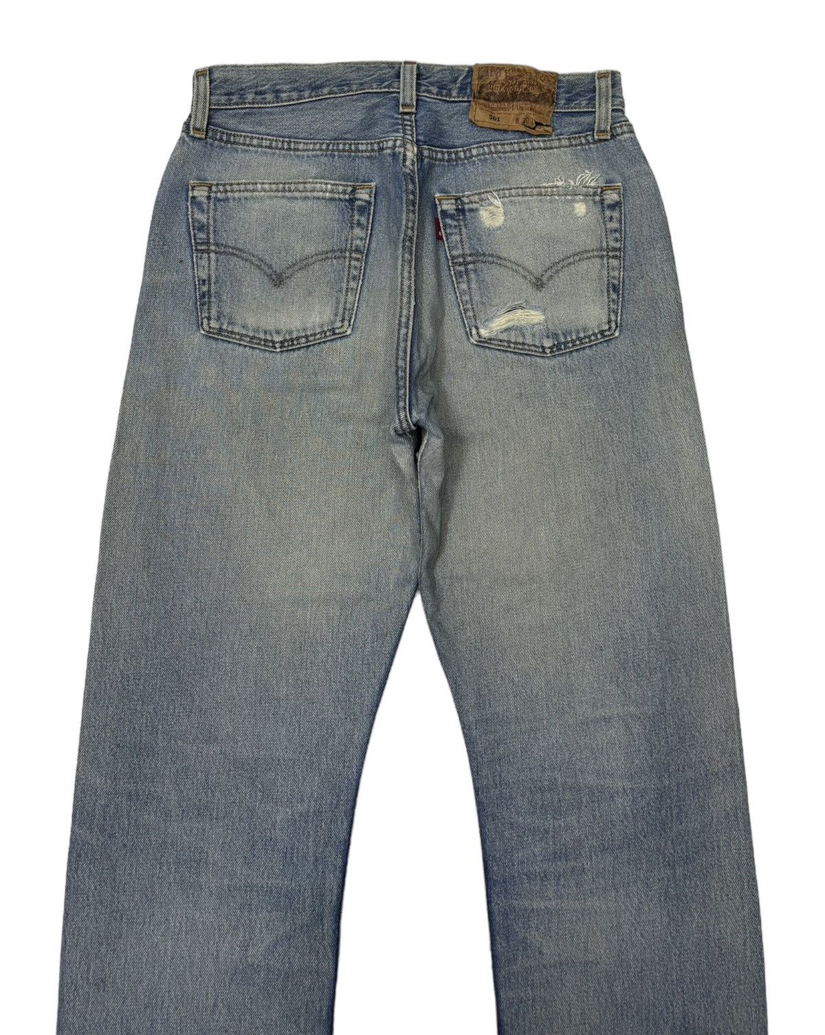 Levi's ❤️‍🔥LEVIS 501 DISTRESSED DENIM JEANS BUTTON FLY Size 28" / US 6 / IT 42 - 6 Thumbnail