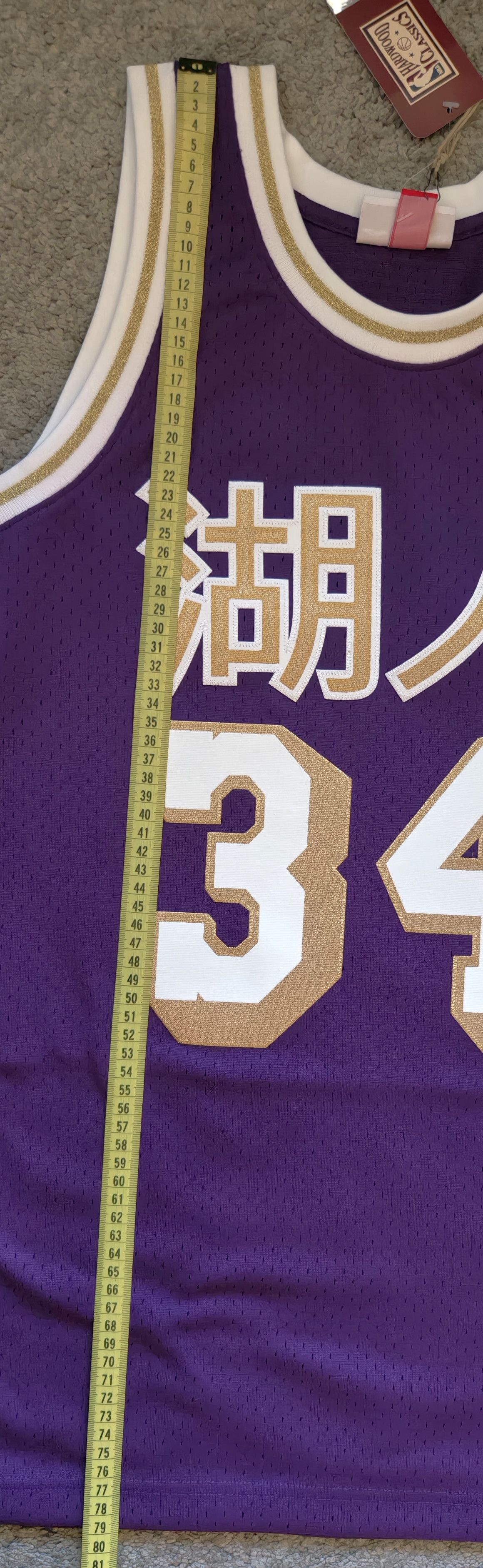 Mitchell & Ness Mens Mitchell & Ness NBA CNY Jersey Lakers Shaquille O'Neal Size US M / EU 48-50 / 2 - 3 Thumbnail