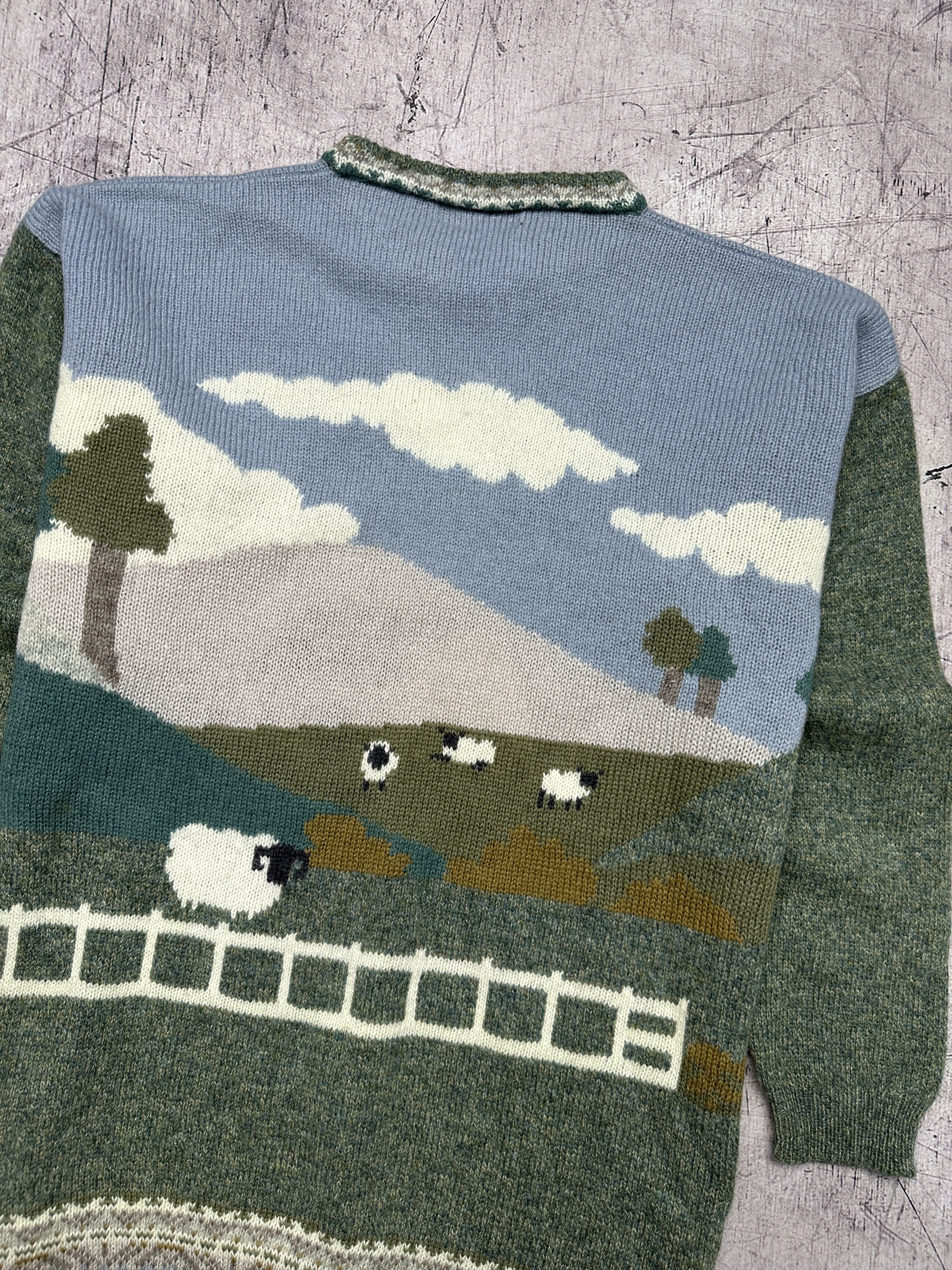 Vintage Vintage Mens Knit Crew Neck Sweater Old Money Size US S / EU 44-46 / 1 - 8 Thumbnail