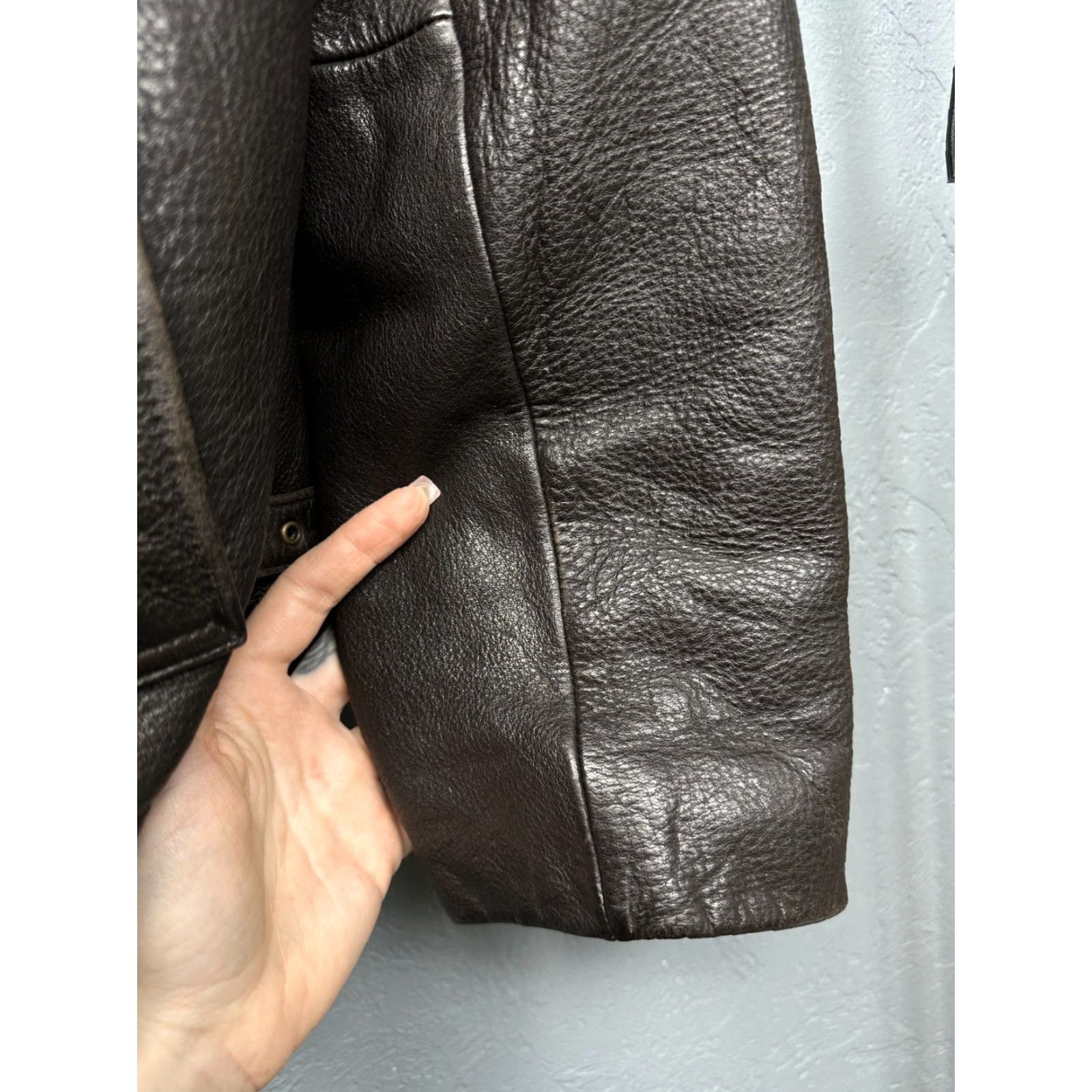 Ralph Lauren Chaps Ralph Lauren Vintage Mens Leather Jacket Regular Size L Brown Zip Jacket Mens Size US L / EU 52-54 / 3 - 6 Thumbnail