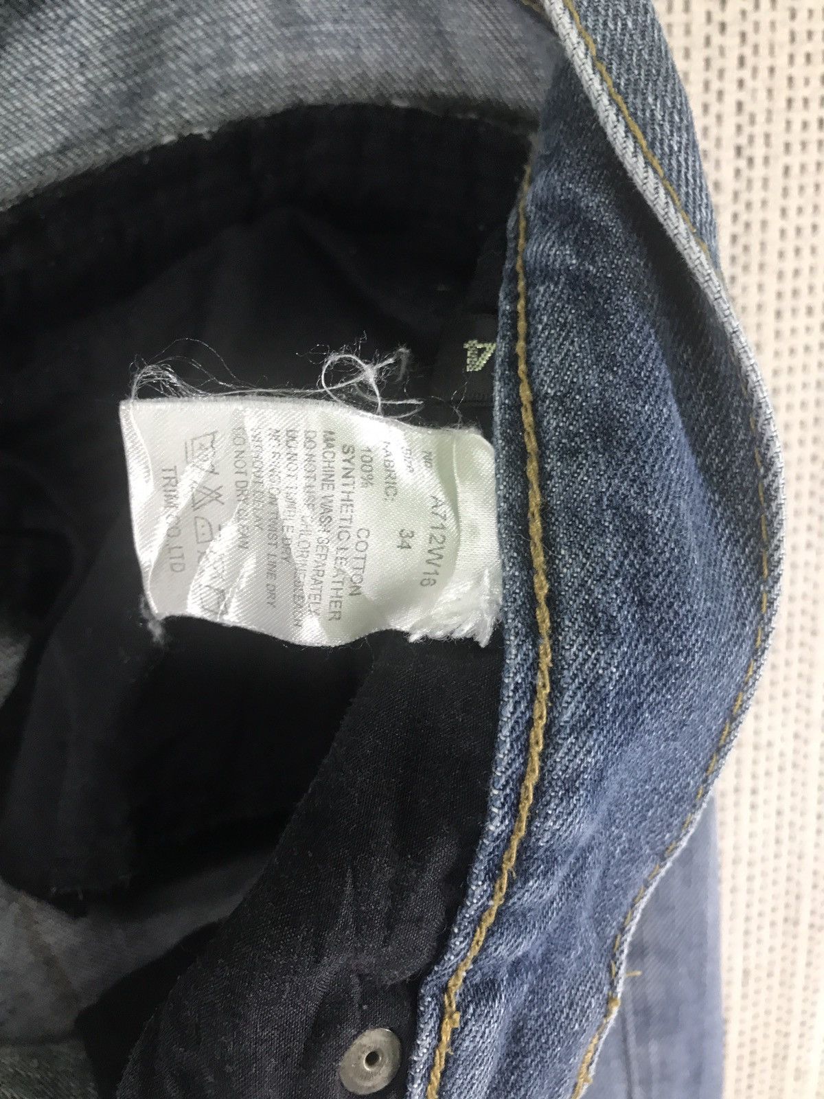 If Six Was Nine × Japanese Brand ‼️‼️distressed gold line APESTEIN very rare Size US 34 / EU 50 - 10 Thumbnail