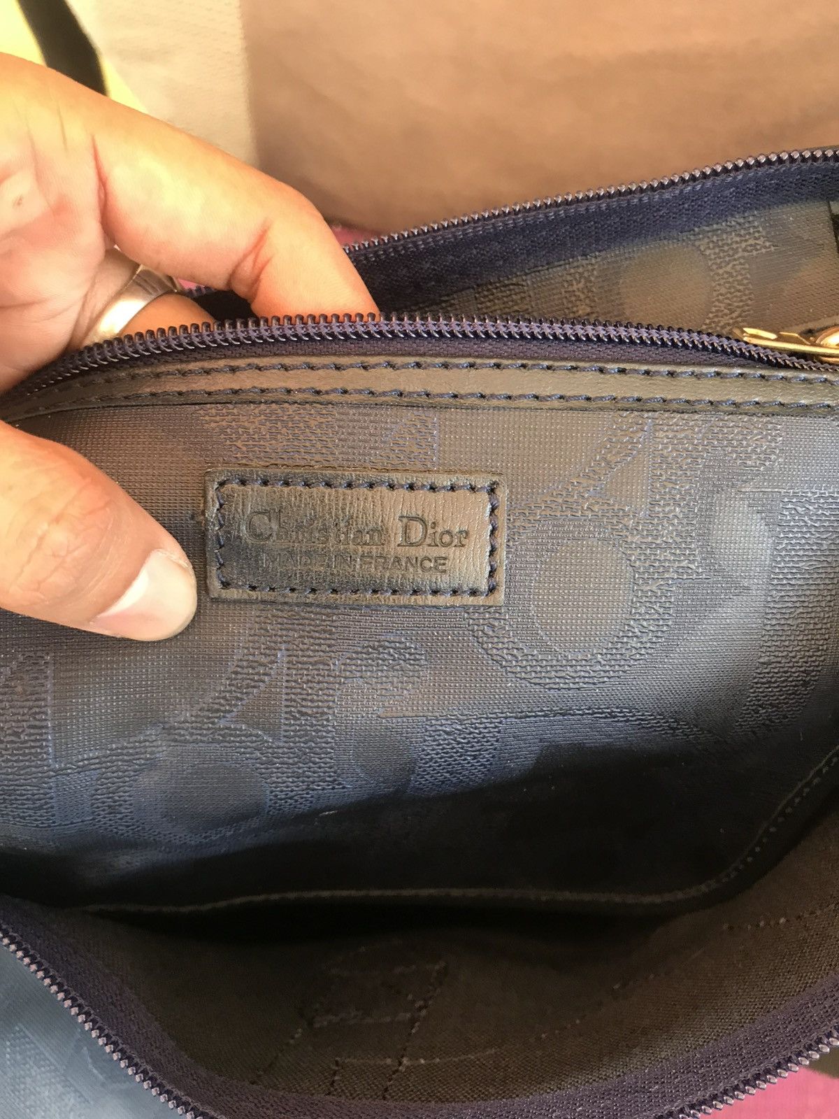 Christian Dior Monsieur × Vintage Vintage Christian Dior Boston Navy Blue Size ONE SIZE - 10 Thumbnail