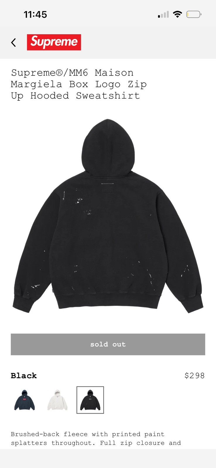 Maison Margiela × Supreme Black Supreme Box Logo Zip-Up Size US XL / EU 56 / 4 - 2 Thumbnail