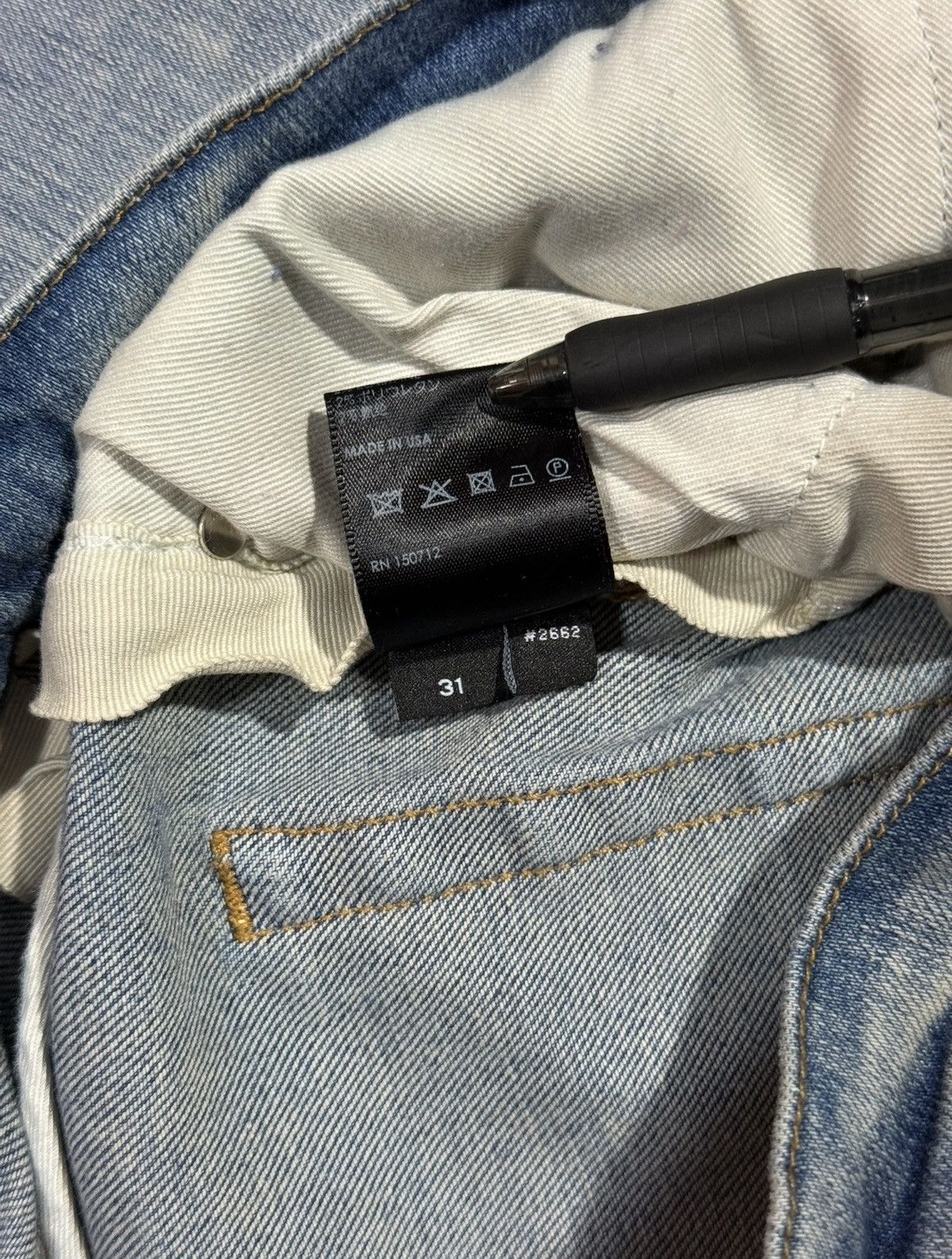 Amiri Amiri Skinny Painter Jeans Blue Size 31 Size US 31 - 8 Thumbnail