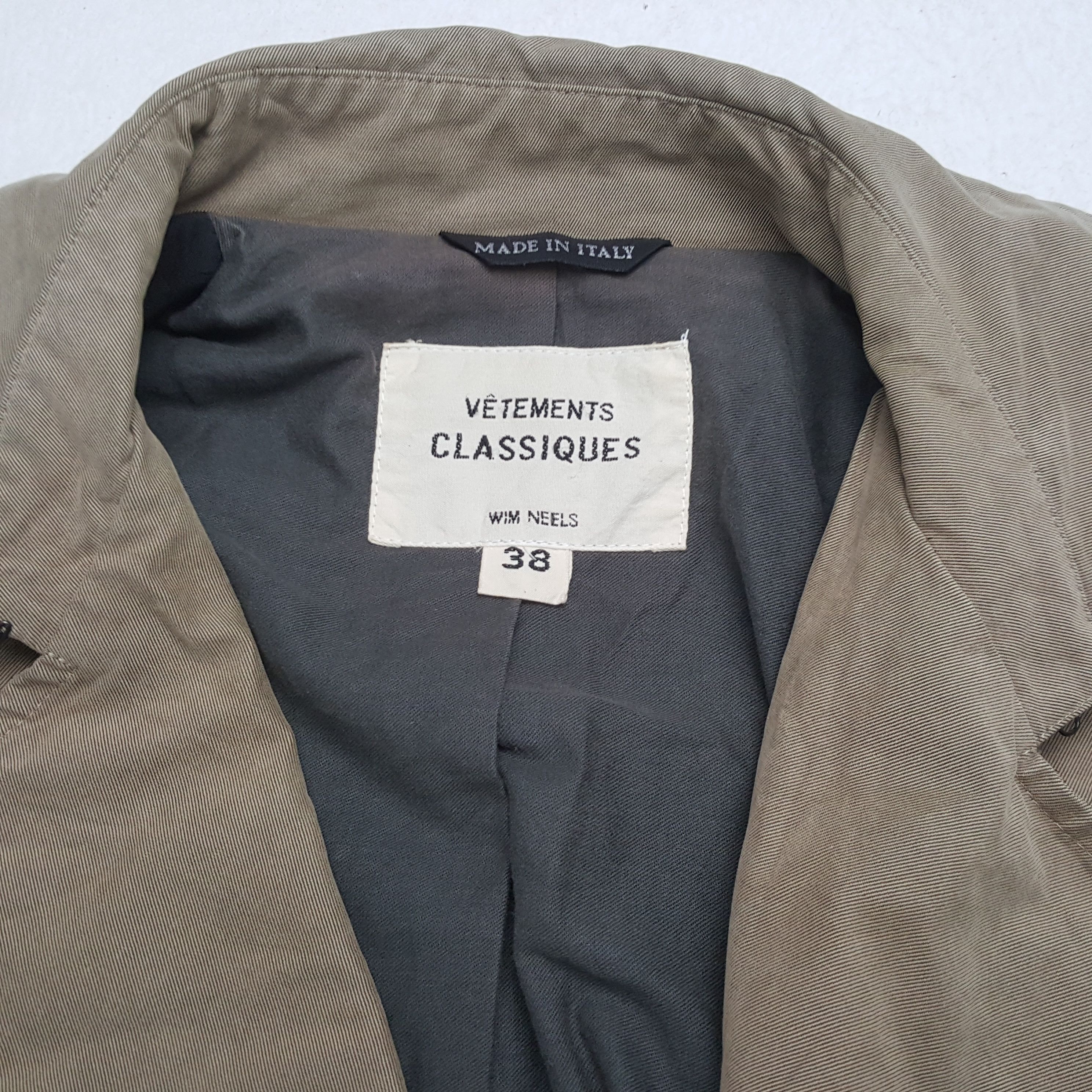 Vintage VETEMENTS CLASSIQUES Fashion Style Trench Jacket Size US M / EU 48-50 / 2 - 10 Thumbnail