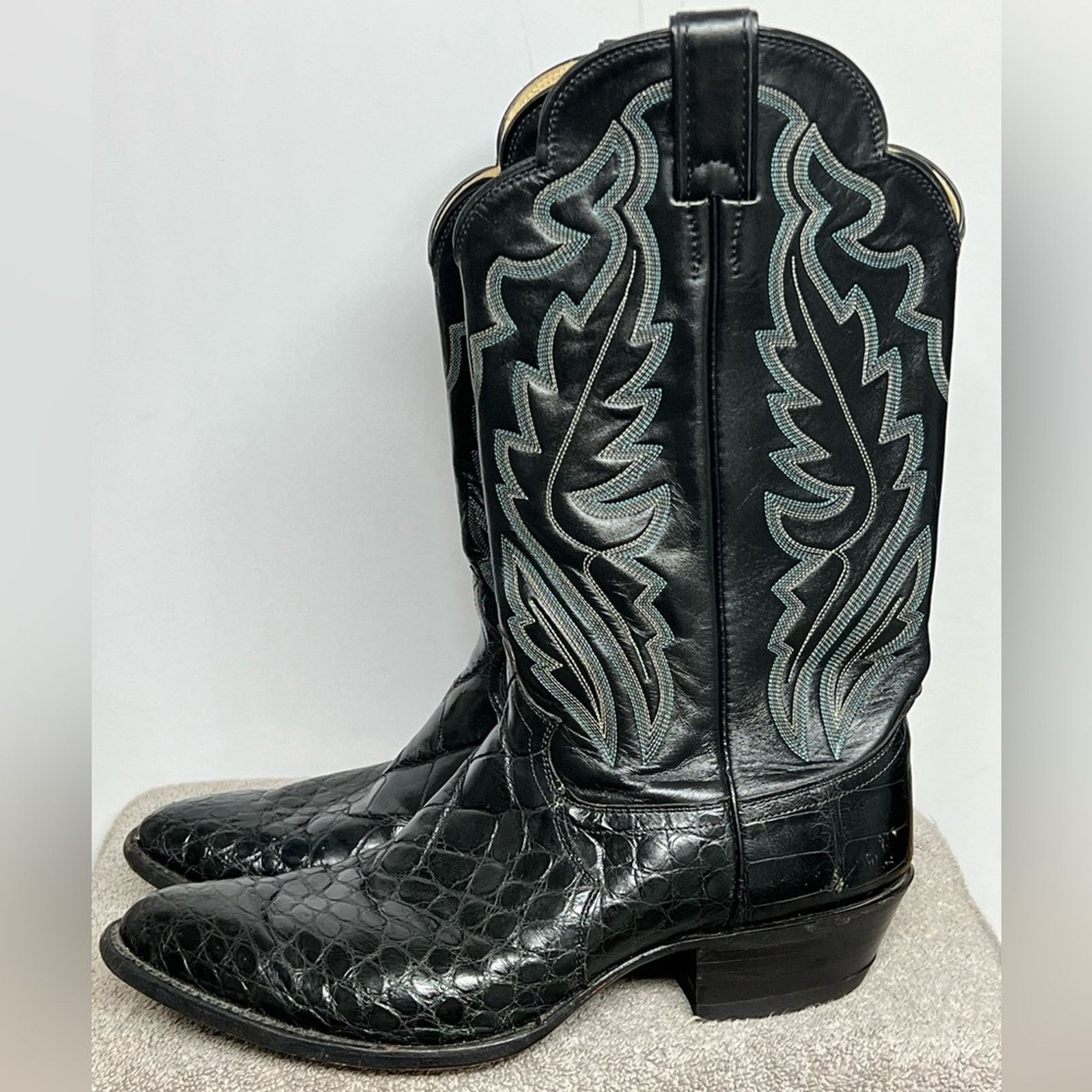 Justin Boots Vintage 80’s Justin Alligator Boots Walking Dead Rick Grimes Size US 11 / EU 44 - 1 Thumbnail