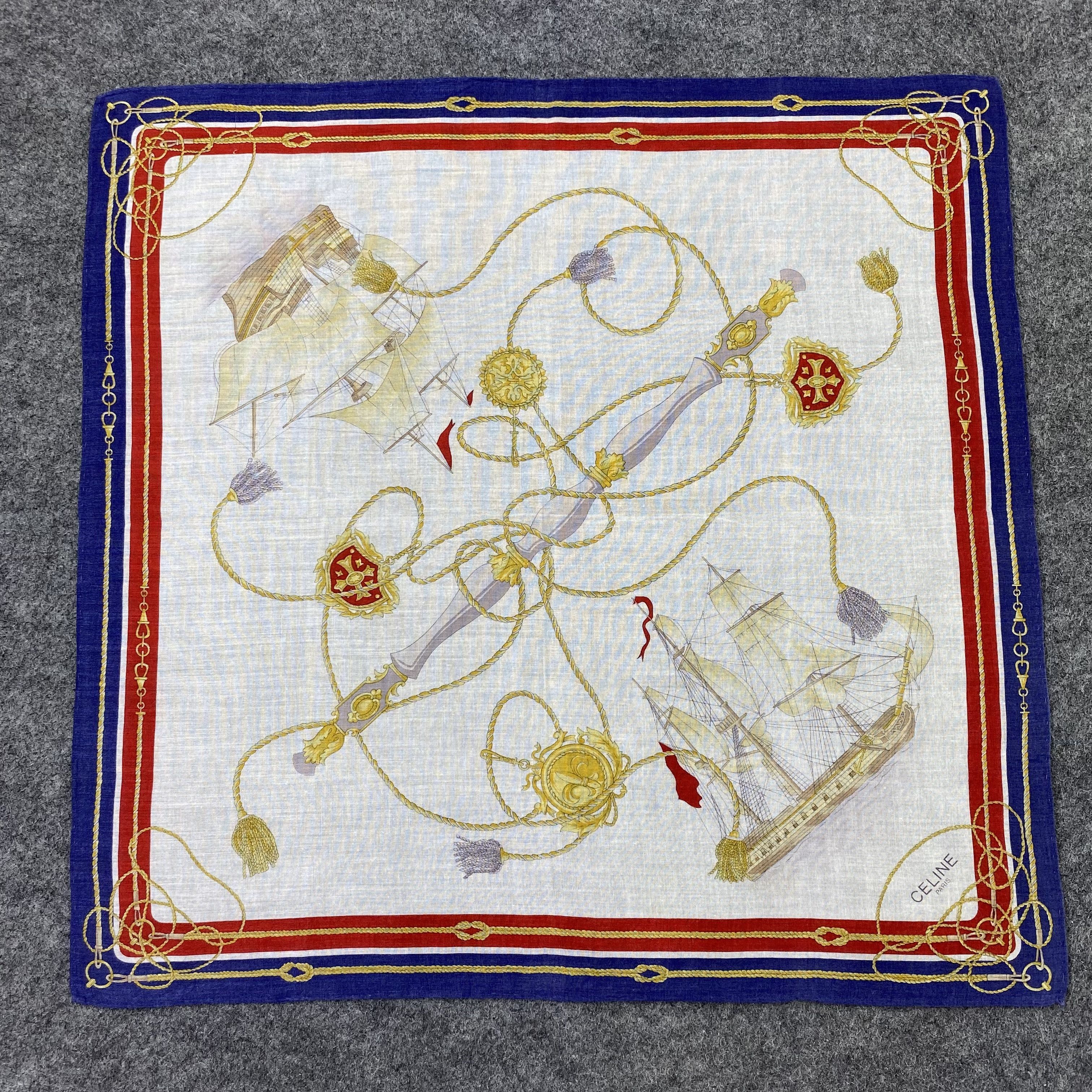Celine Celine Handkerchief Neckerchief Bandana-B1665 Size ONE SIZE - 3 Thumbnail