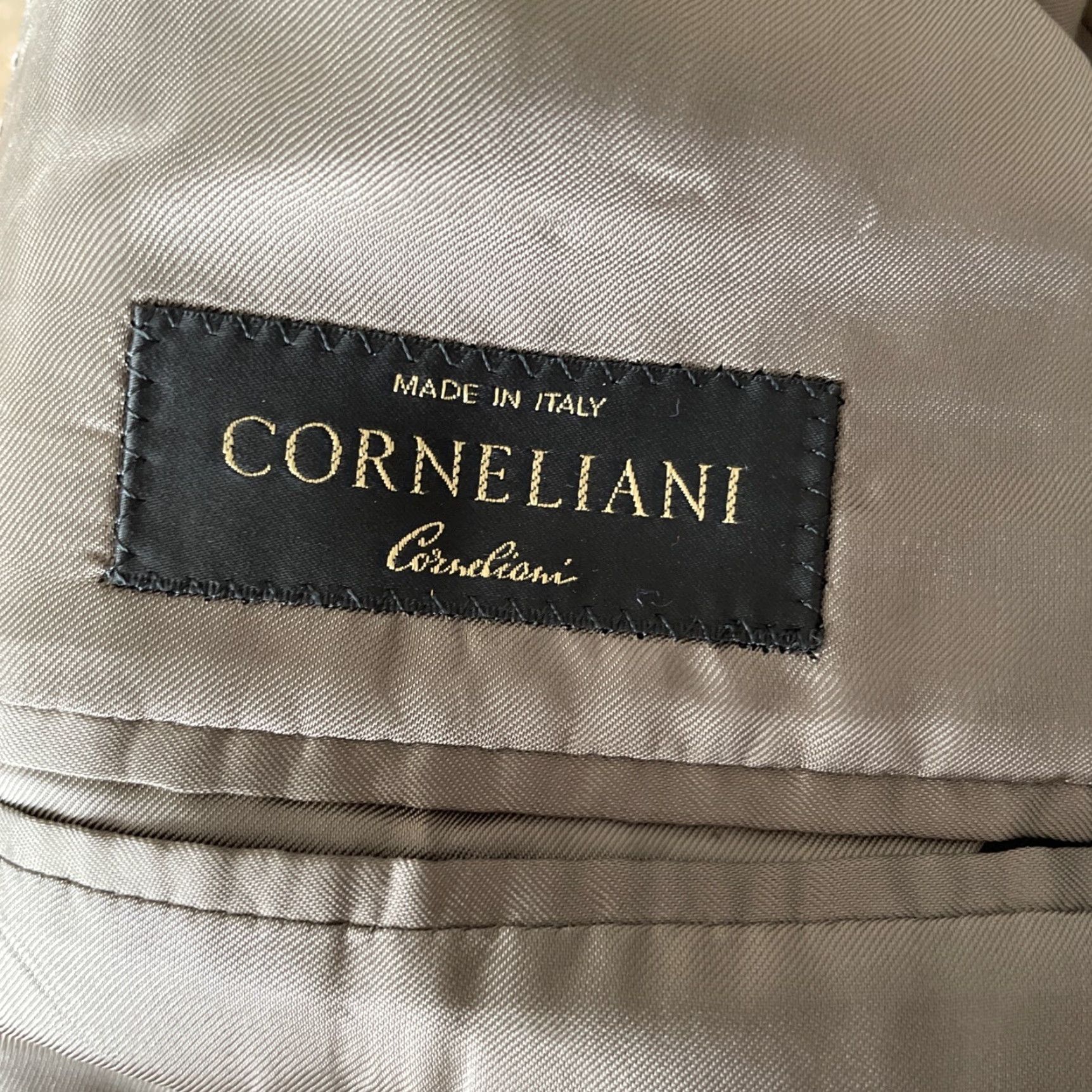 Corneliani Corneliani Blazer Mens 42L Brown Birdseye Merino Wool Sport Jacket Regular Single-Breasted Notch Lapel 3-Button Front Size 42R - 2 Thumbnail