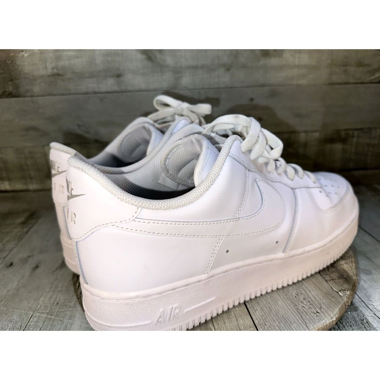 Nike Nike Air Force 1 Low '07 White Men's Size 12 Sneaker Leather Shoes Size US 12 / EU 45 - 6 Thumbnail