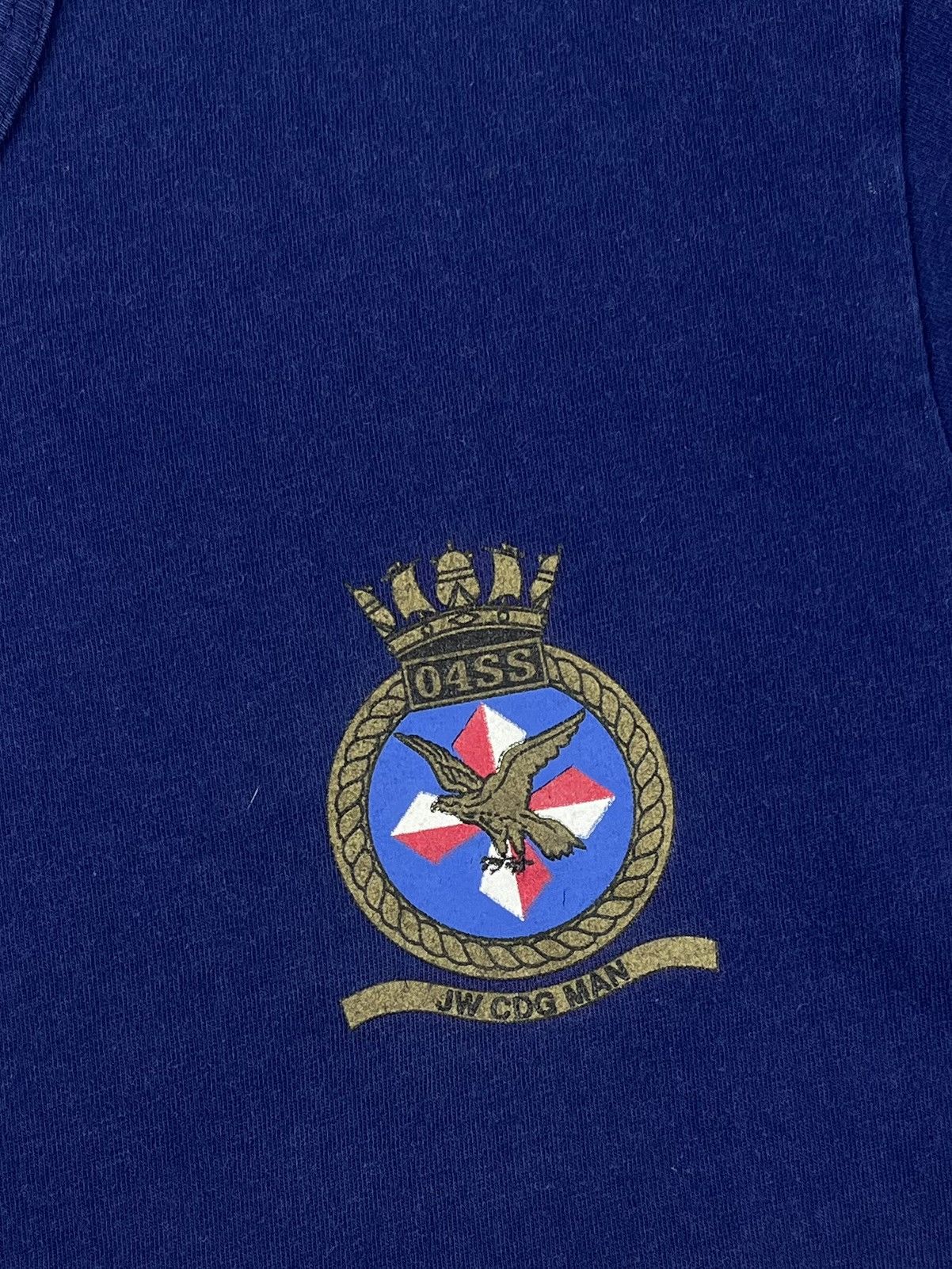 Junya Watanabe SS04 Junya Watanabe On Wheels Crest Logo Tshirt Navy Size US S / EU 44-46 / 1 - 3 Thumbnail