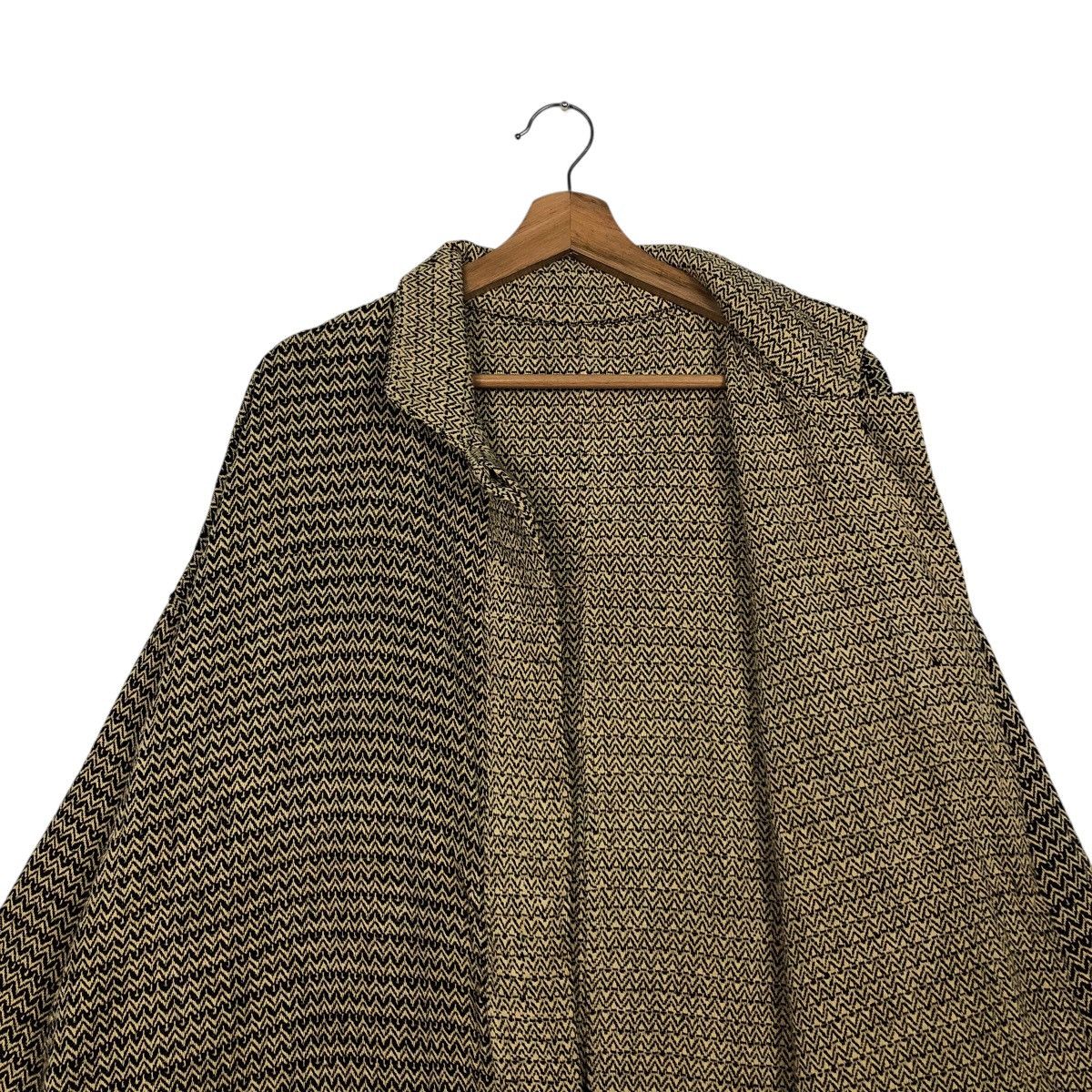 Japanese Brand × Vintage 📌Vintage Long Jacket Herringbone Unbranded Issey Miyake Size US M / EU 48-50 / 2 - 14 Thumbnail