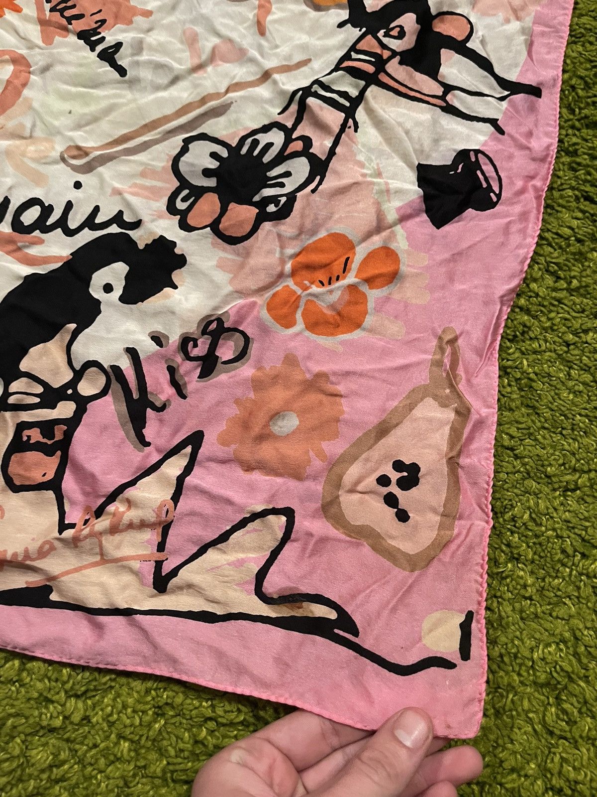 Designer × Sonia Rykiel Sonia Rykiel 100% silk graphic scarf Size ONE SIZE - 9 Thumbnail