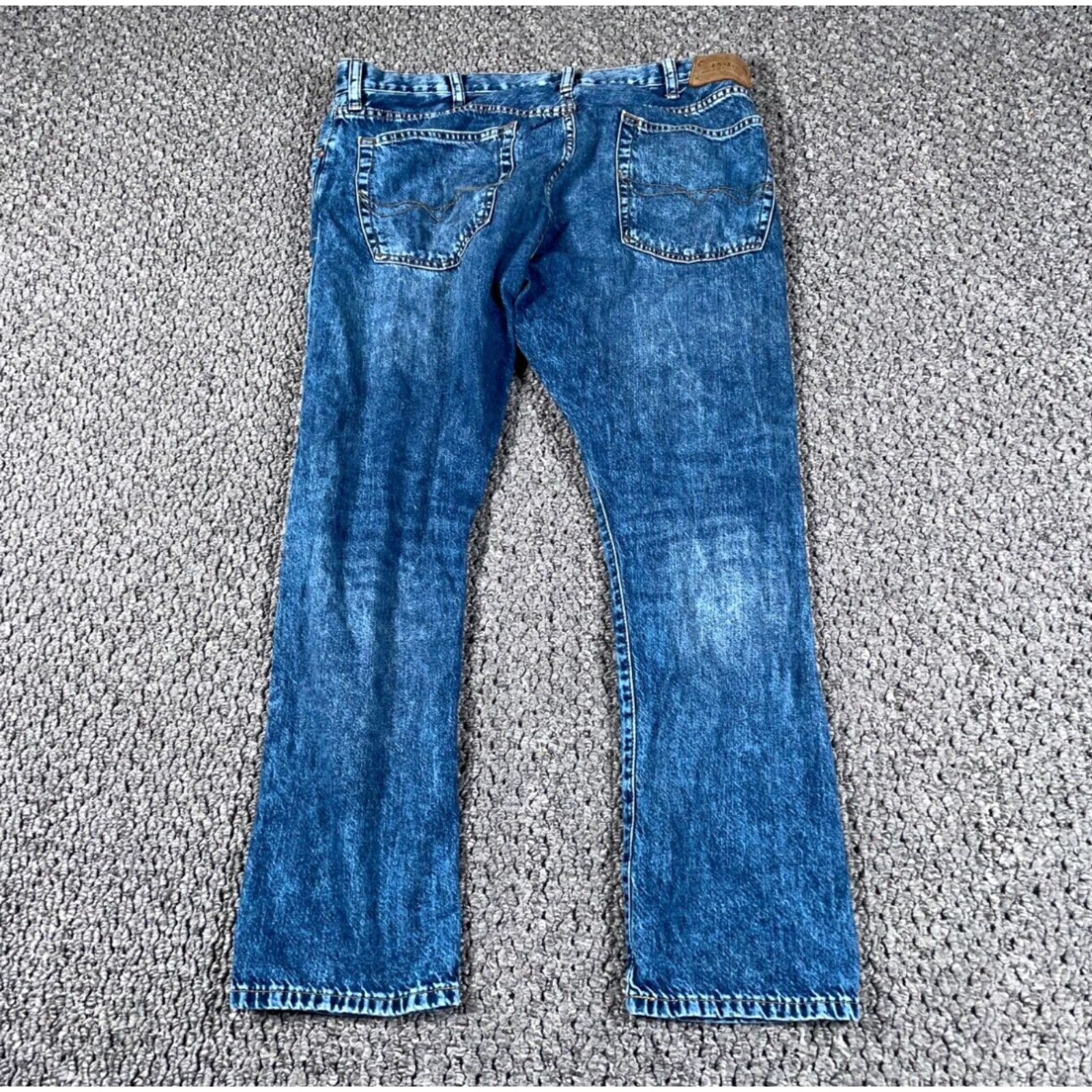 image of Polo Ralph Laurent Sullivan Slim Fit Jeans Men's 38 X 28 (38 X 30 Tag) Blue Denim in White