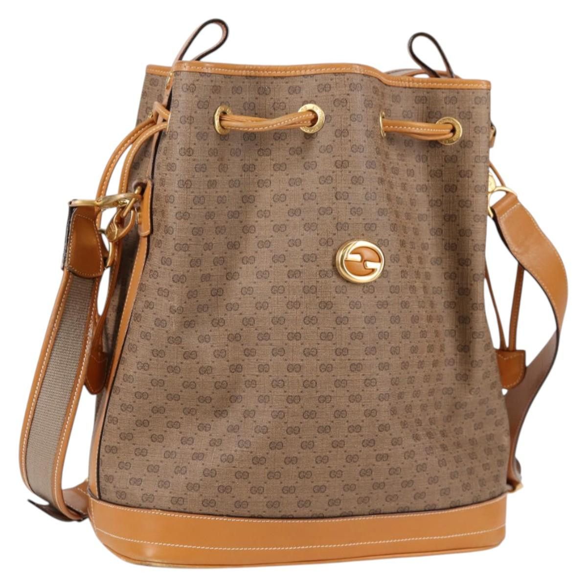 Gucci GUCCI Micro GG Supreme Shoulder Bag Pvc Beige Gold Size ONE SIZE - 1 Thumbnail