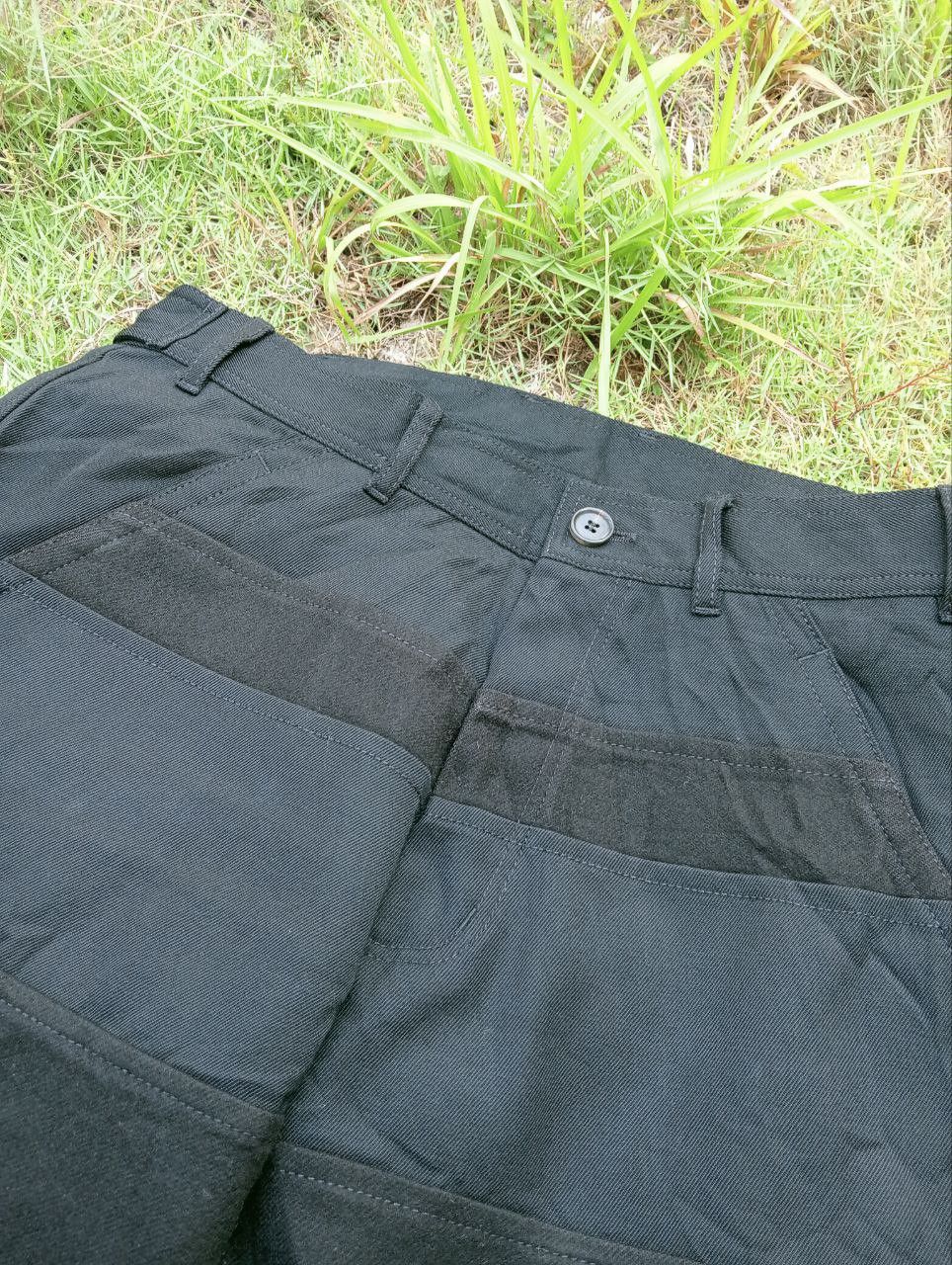Comme des Garcons COMME DES GARCONS SHIRT LAINE WOOL PATCHWORK PANTS Size US 35 - 5 Thumbnail