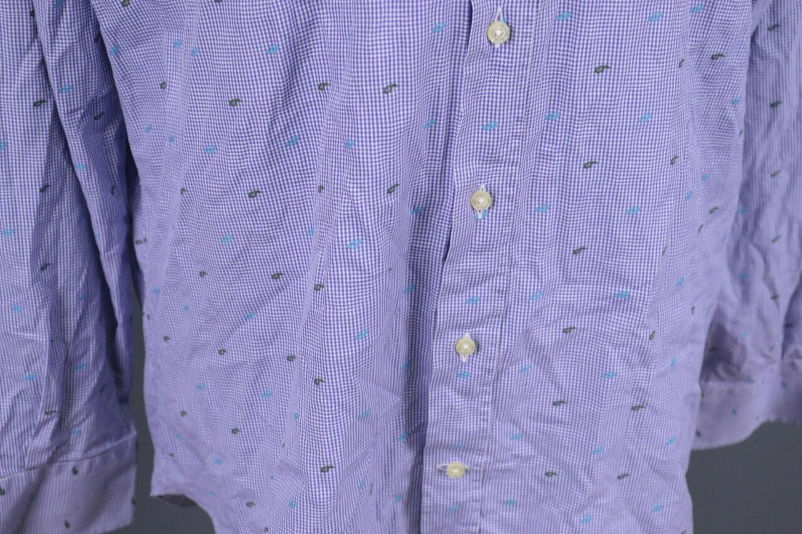Etro Etro Milano Blue Printed Shirt Size 43 Size US M / EU 48-50 / 2 - 5 Thumbnail