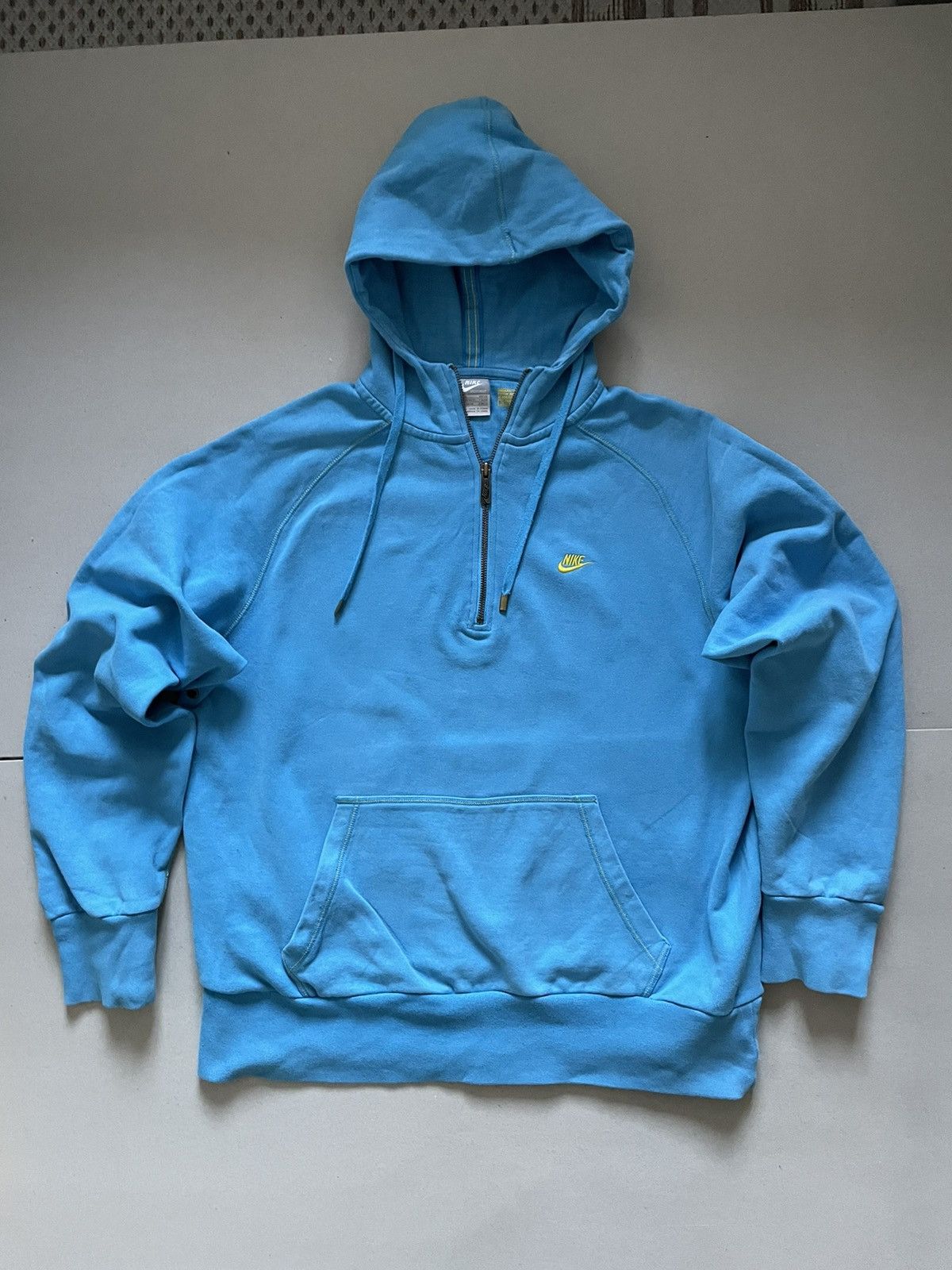 image of Color 90’S Vintage Nike Hoodie Zip Up in Blue, Men's (Size XL)